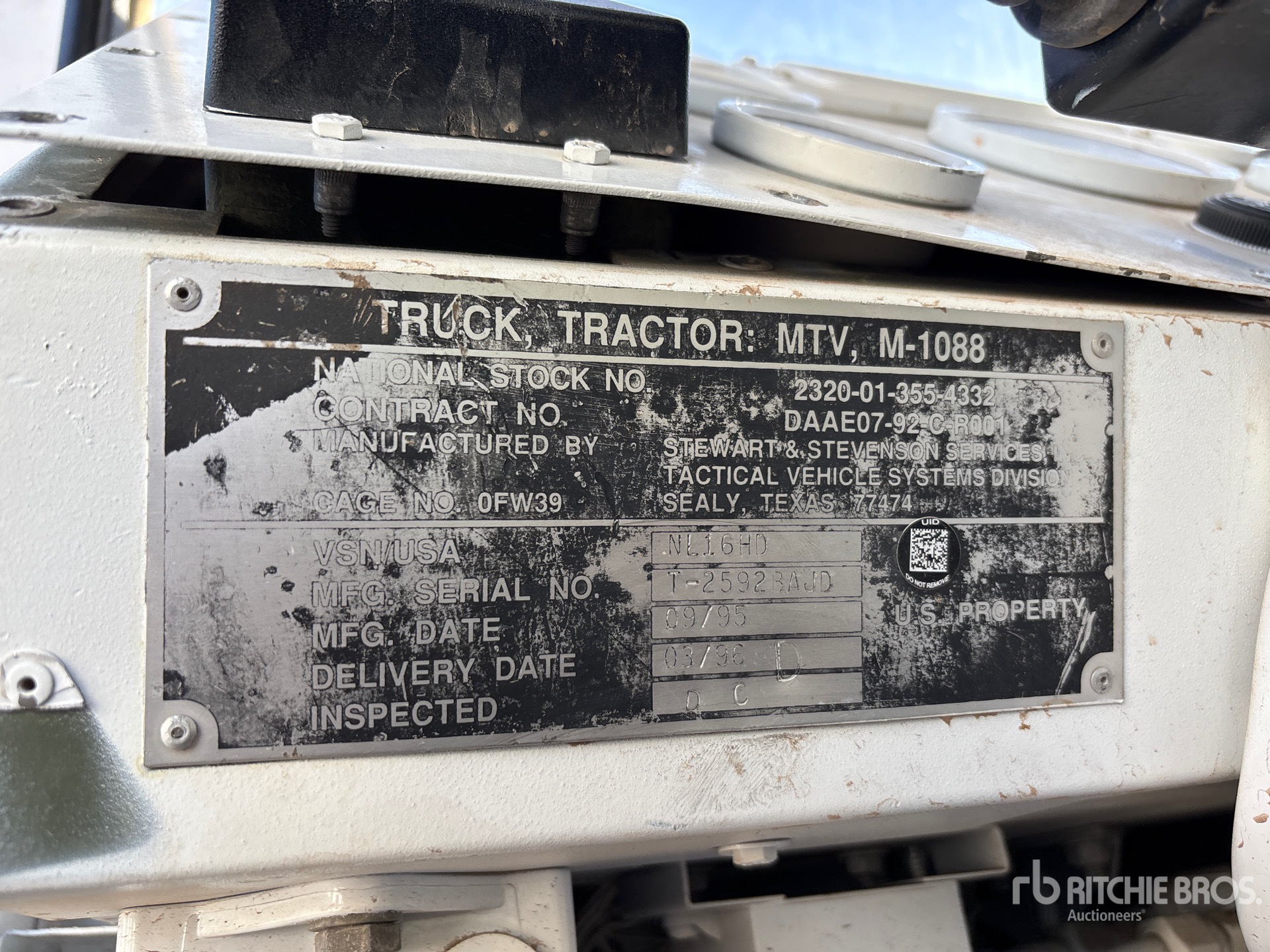 General Appearance with N.º de serie/VIN