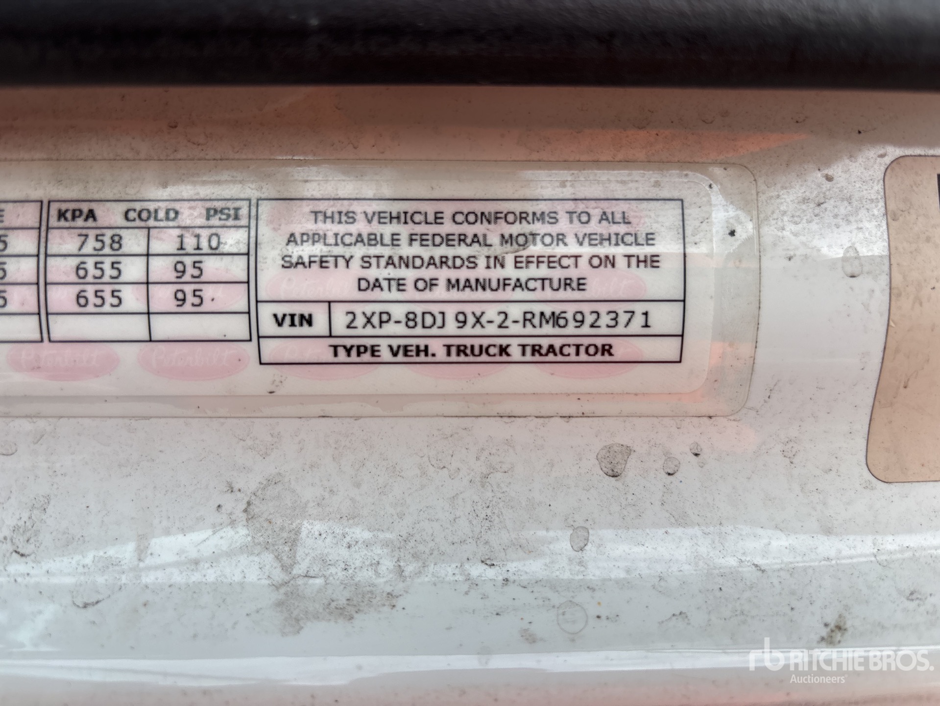 General Appearance with Numero seriale/numero d’identificazione del veicolo (VIN)