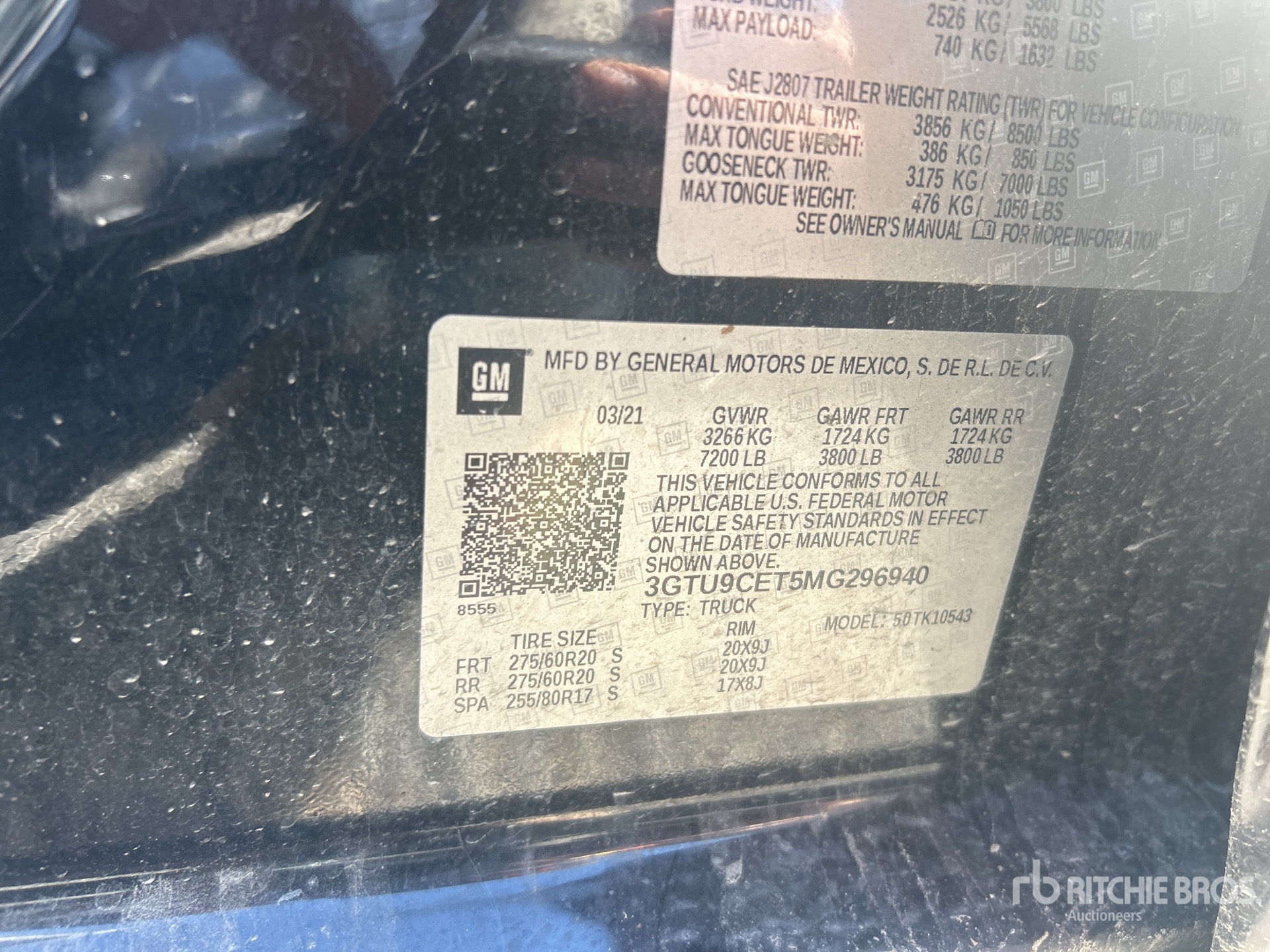 General Appearance with Numer seryjny/numer identyfikacyjny pojazdu