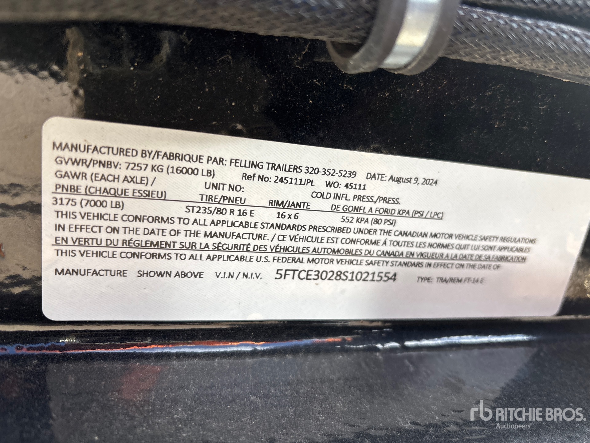 General Appearance with Seriennummer / FIN