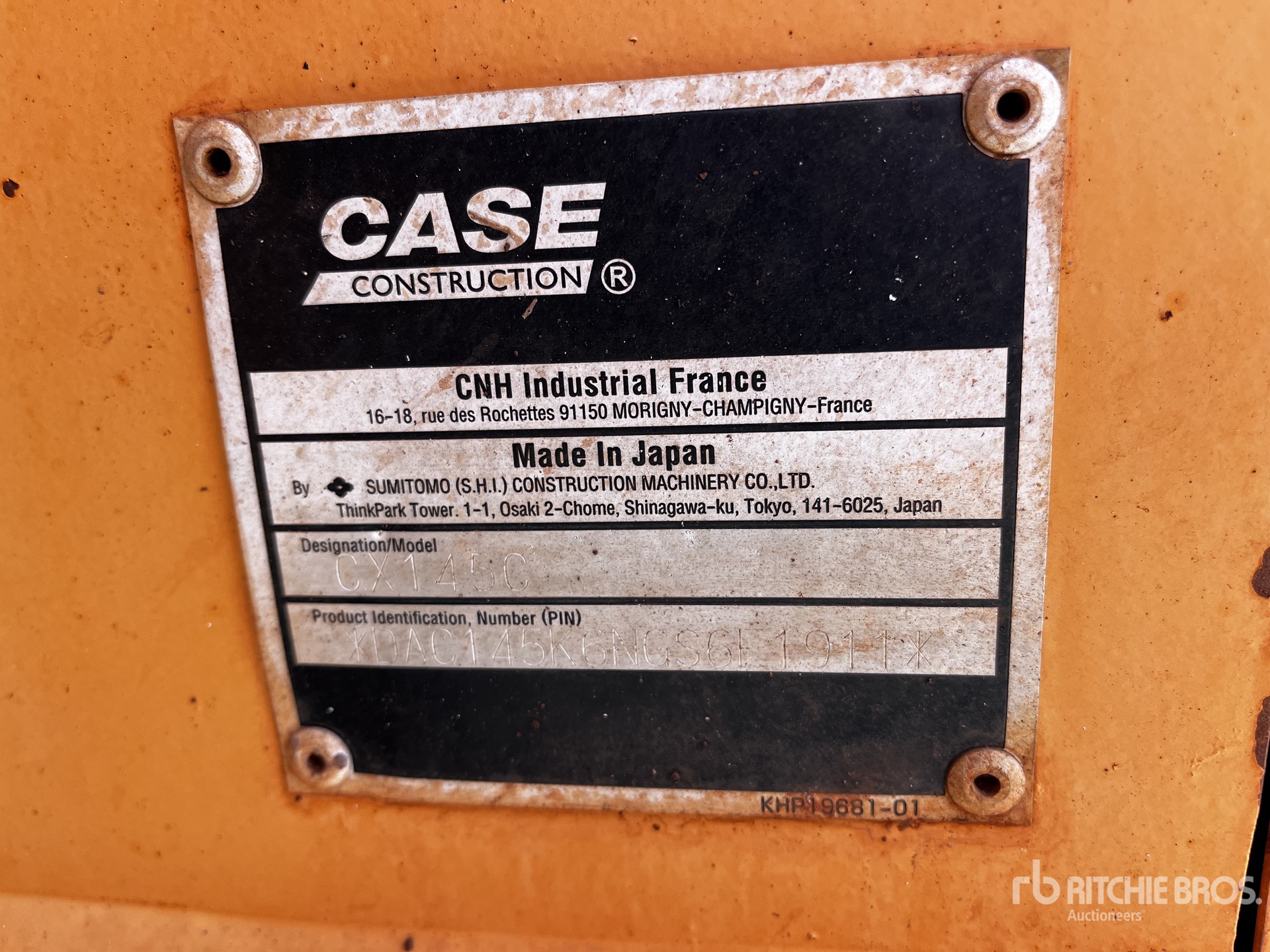 General Appearance with N.º de serie/VIN