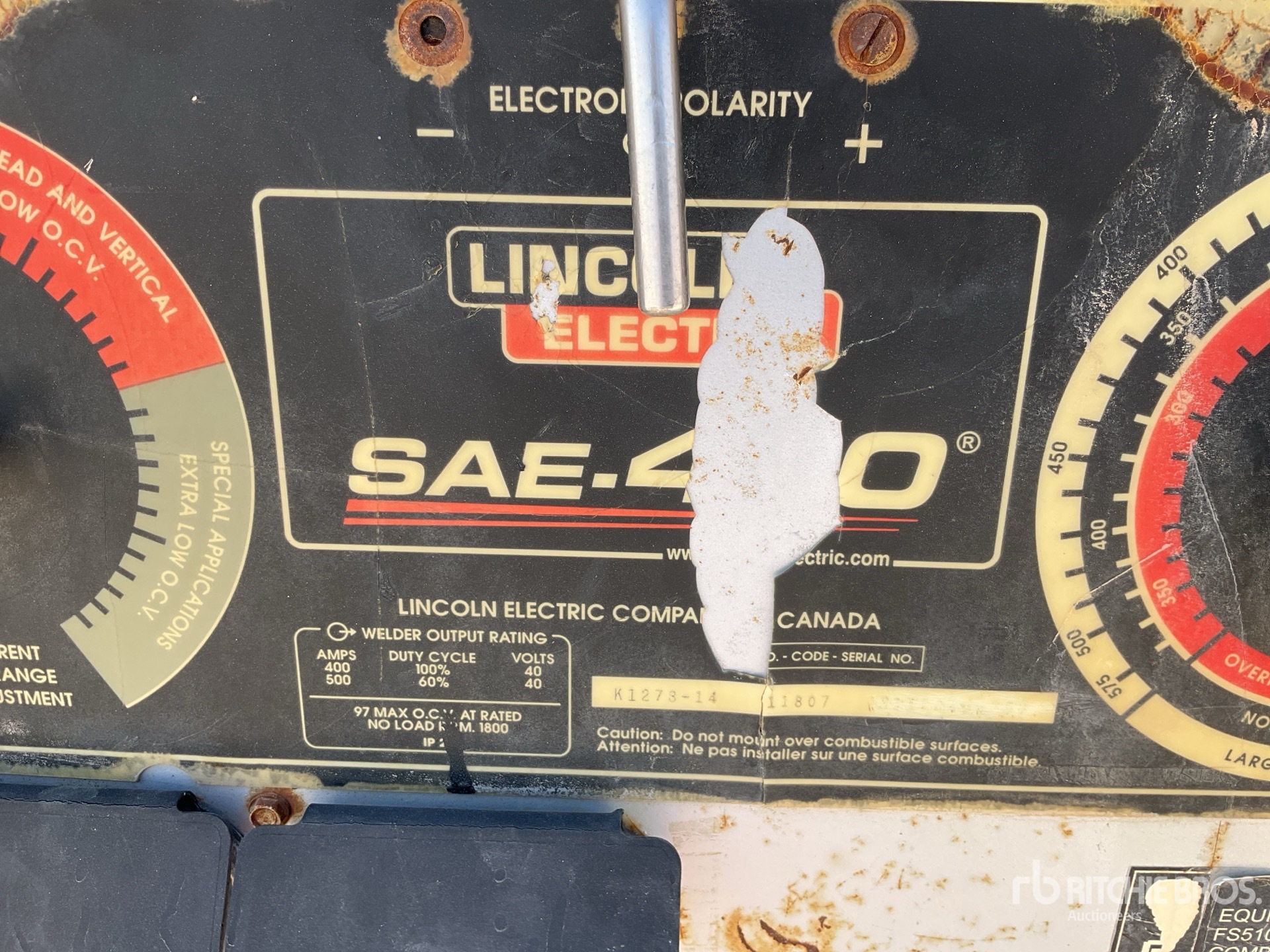 General Appearance with N.º de serie/VIN