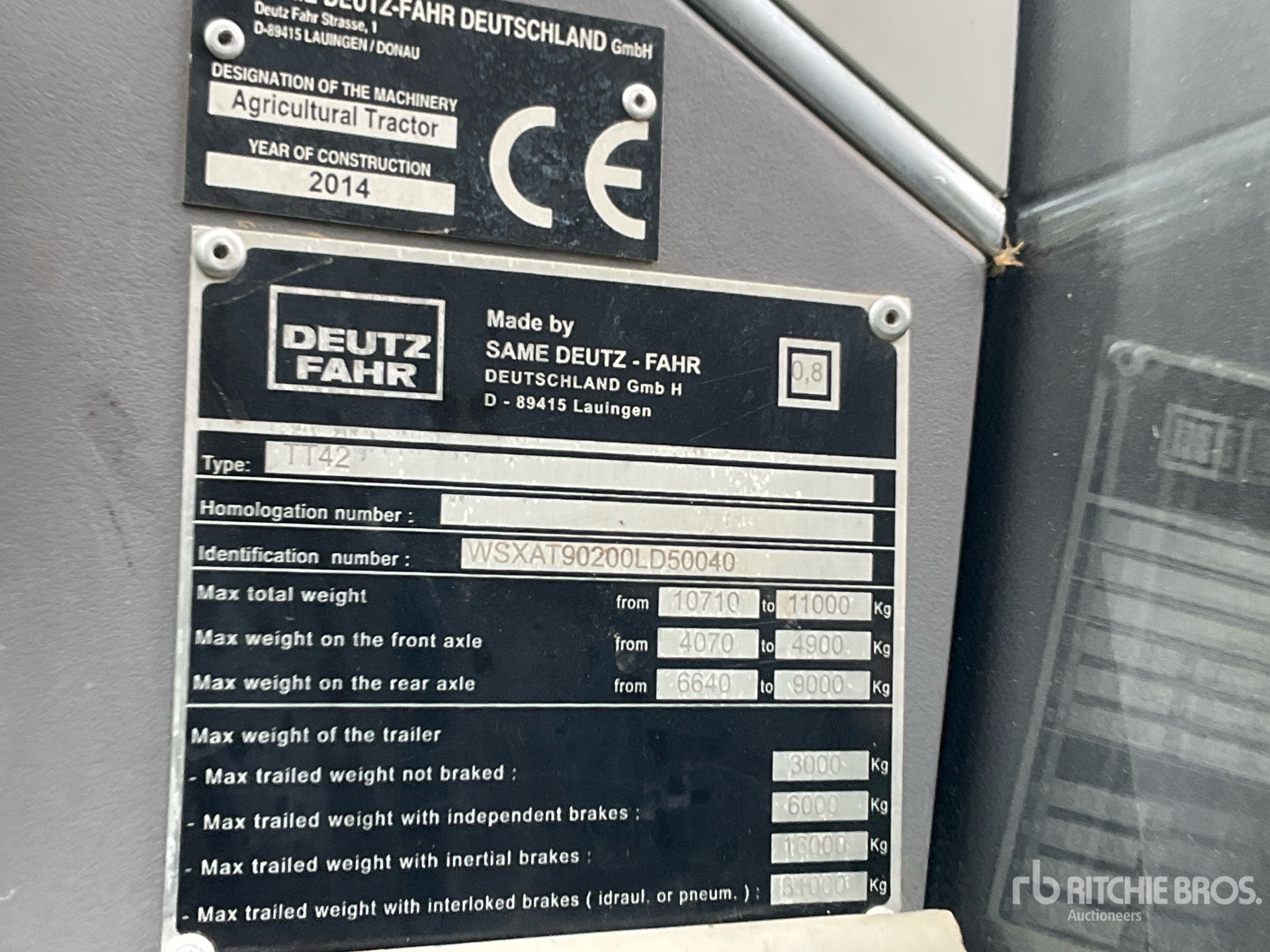 General Appearance with N.º de serie/VIN