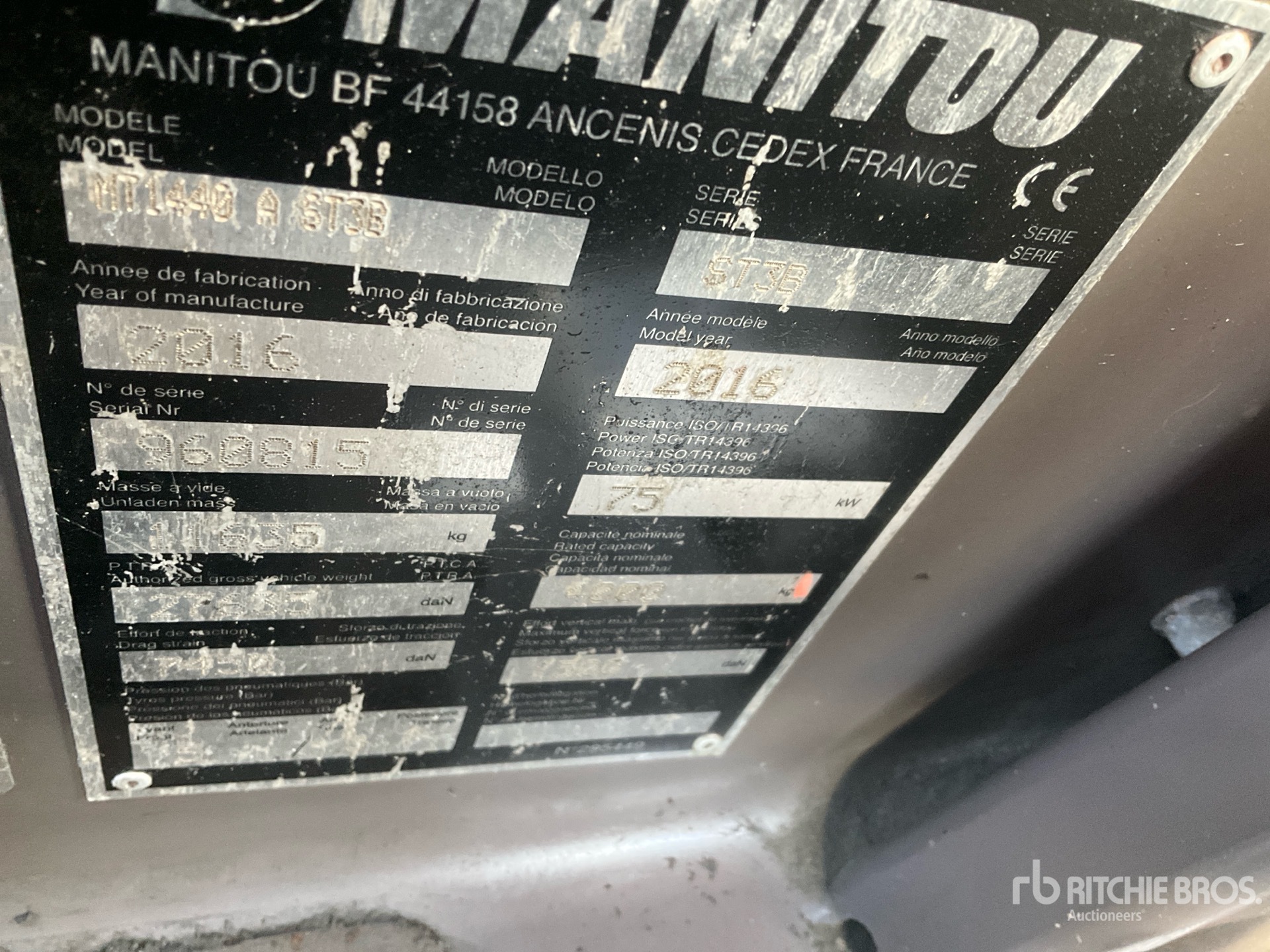 General Appearance with Numer seryjny/numer identyfikacyjny pojazdu