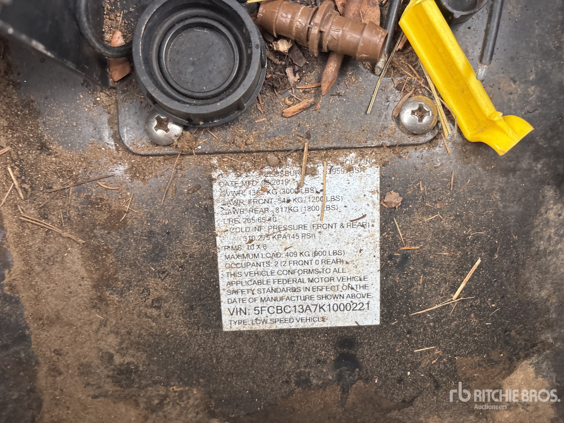 General Appearance with Numéro de série/Numéro d'identification du véhicule automobile