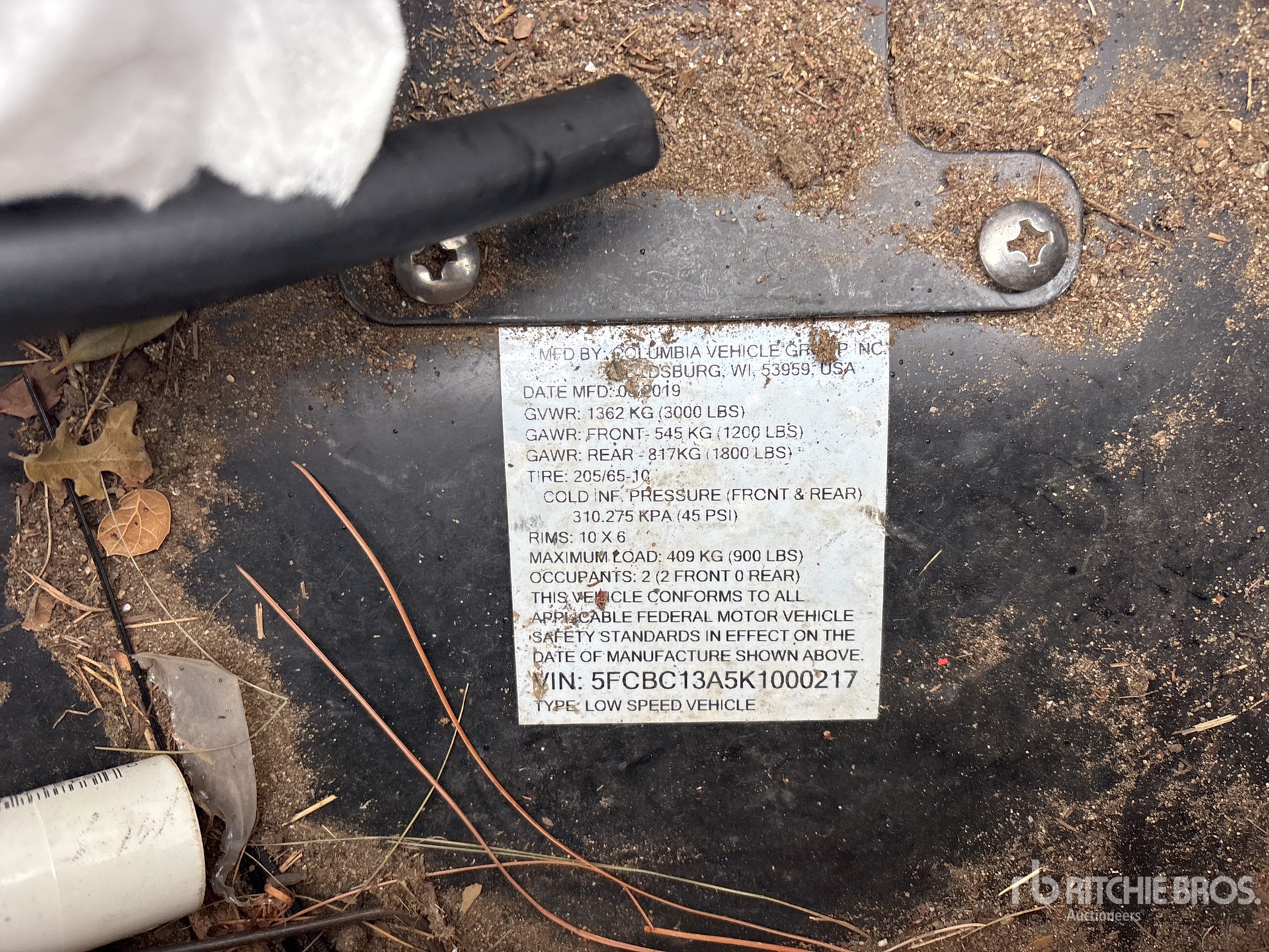 General Appearance with Numéro de série/Numéro d'identification du véhicule automobile