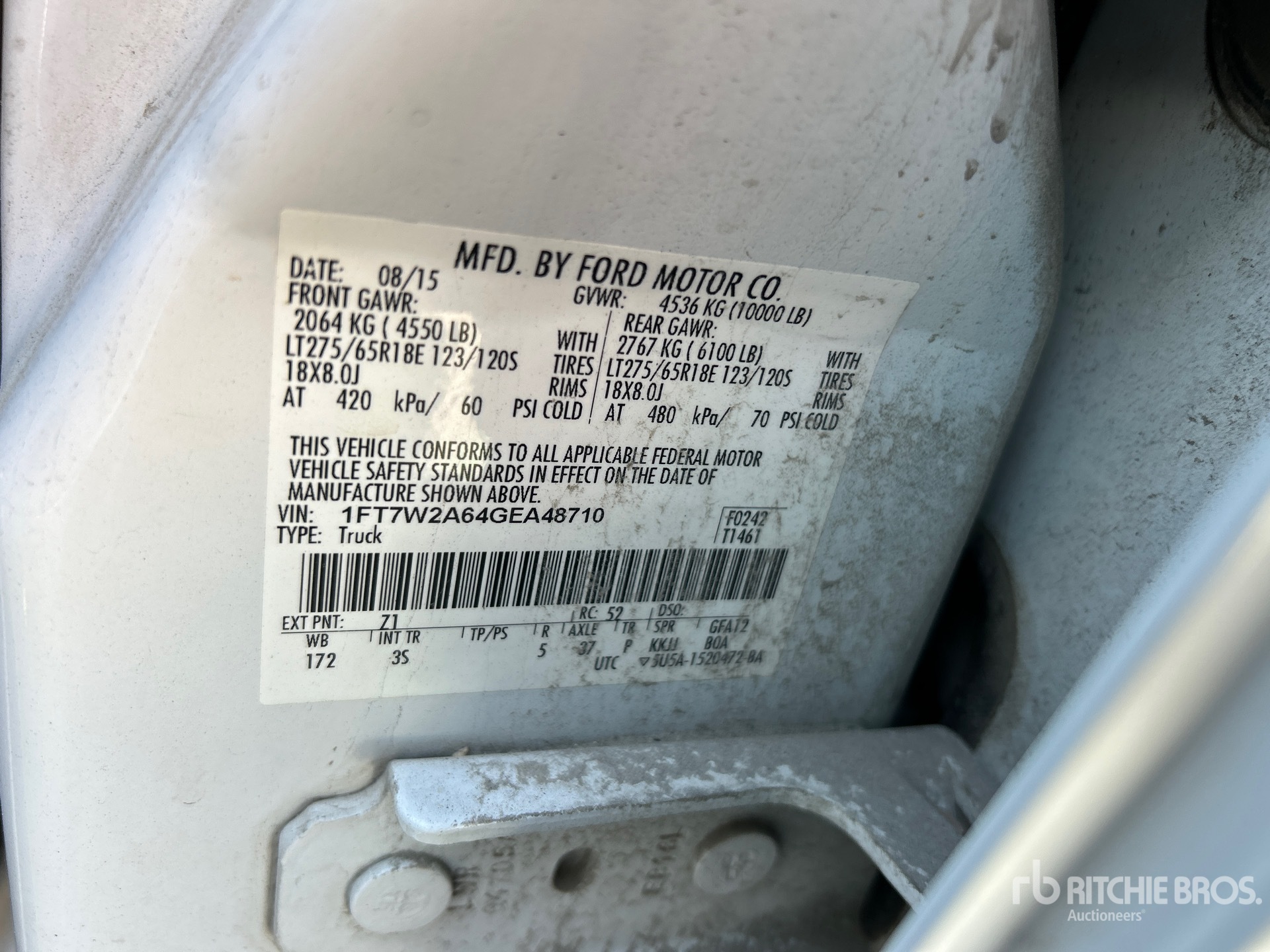 General Appearance with Numéro de série/Numéro d'identification du véhicule automobile