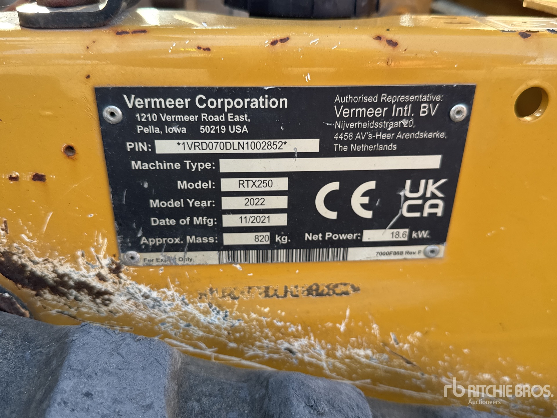 General Appearance with Seriennummer / FIN