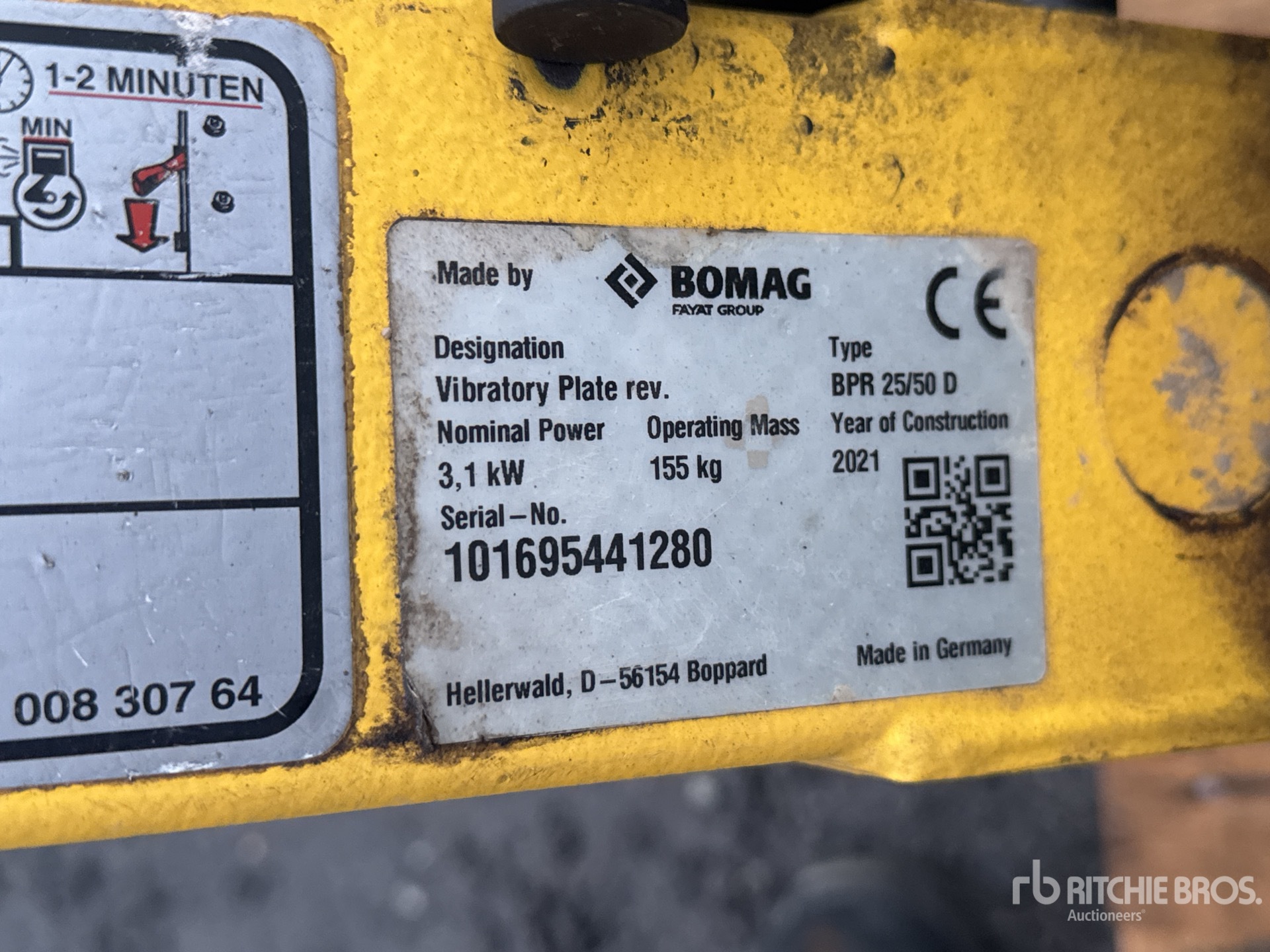 General Appearance with N.º de serie/VIN