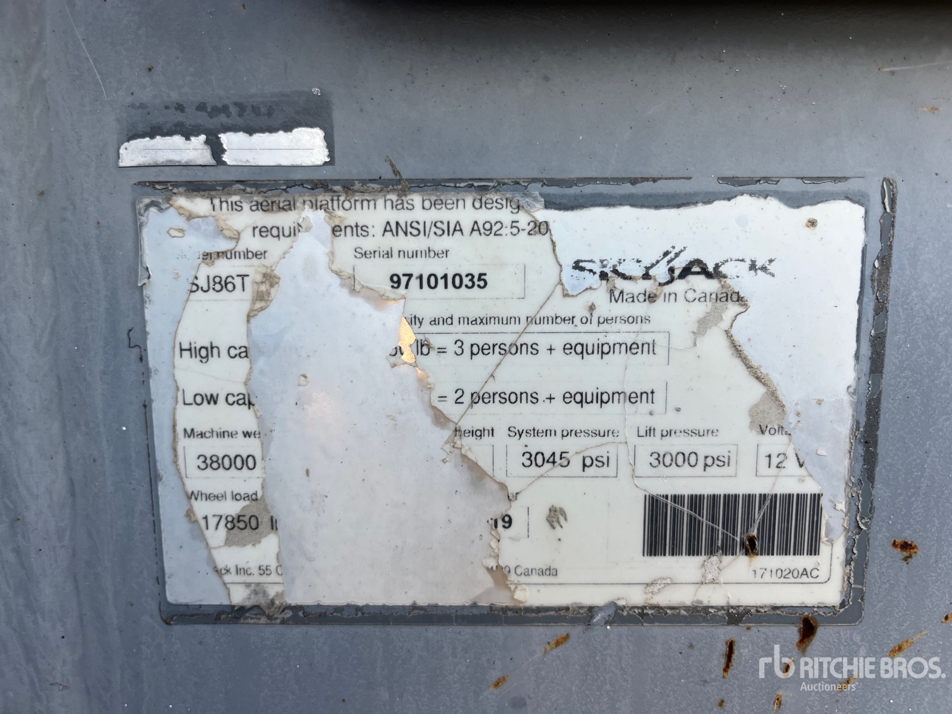 General Appearance with Numero seriale/numero d’identificazione del veicolo (VIN)