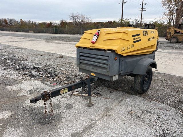 2010 Atlas Copco XAS 185 JD RSC 185 cfm Mobile Air Compressor 2010 Atlas Copco XAS 185 JD RSC 185 cfm Mobile Air Compressor