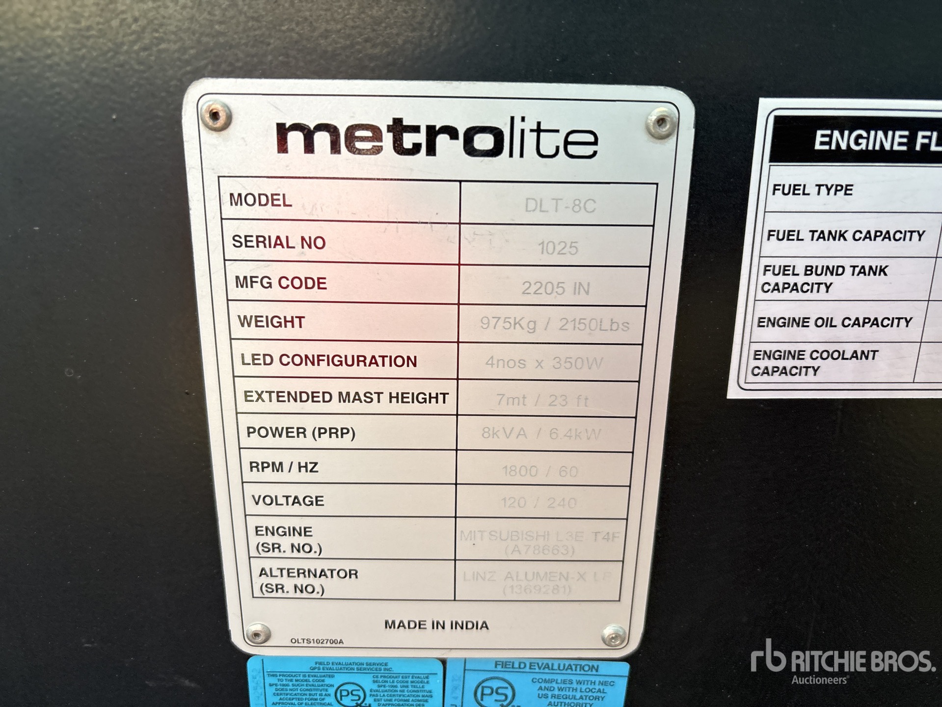 General Appearance with Seriennummer / FIN