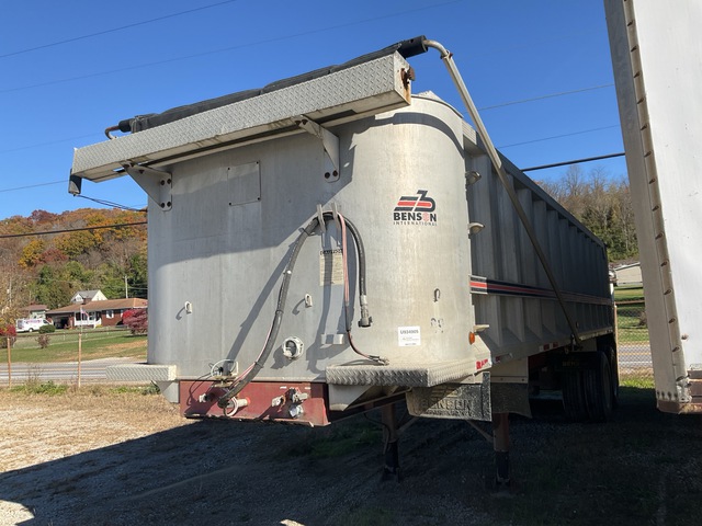 1999 Benson A3060S50 30 ft T/A Aluminum End Dump Trailer 1999 Benson A3060S50 30 ft T/A Aluminum End Dump Trailer