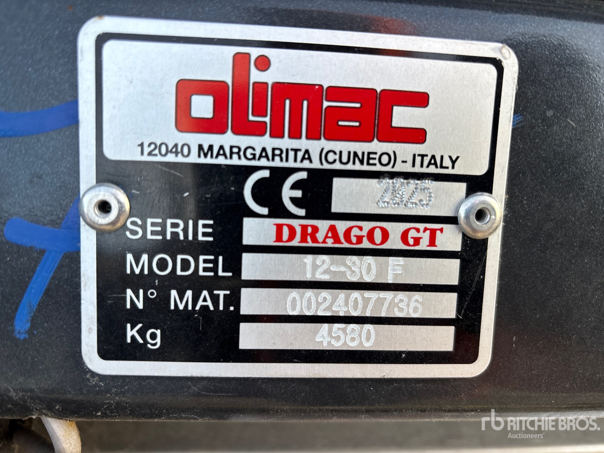 General Appearance with N.º de serie/VIN