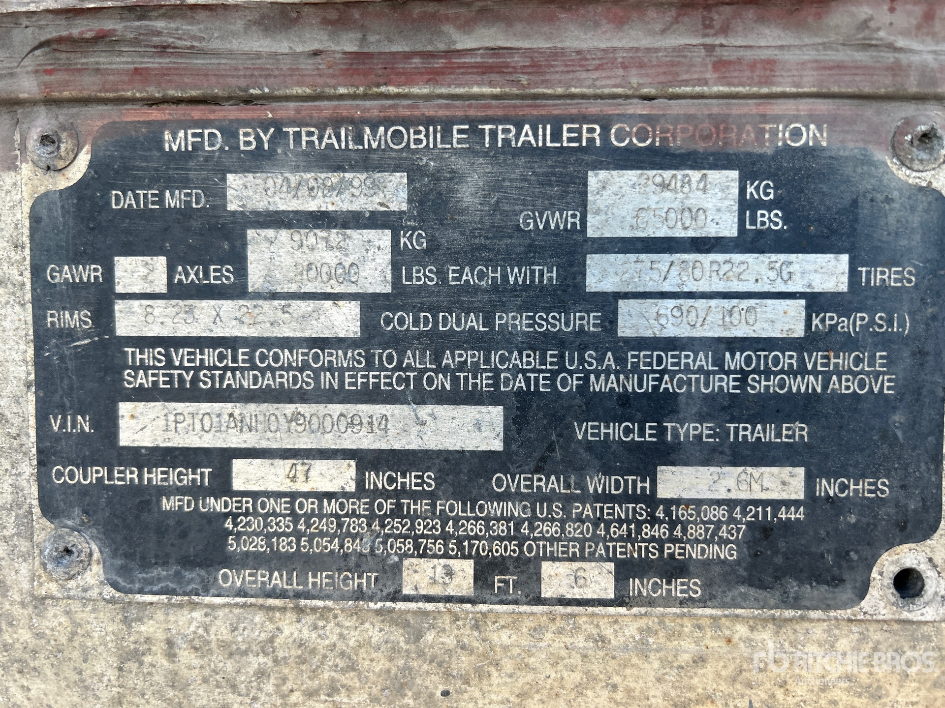 General Appearance with Numero seriale/numero d’identificazione del veicolo (VIN)