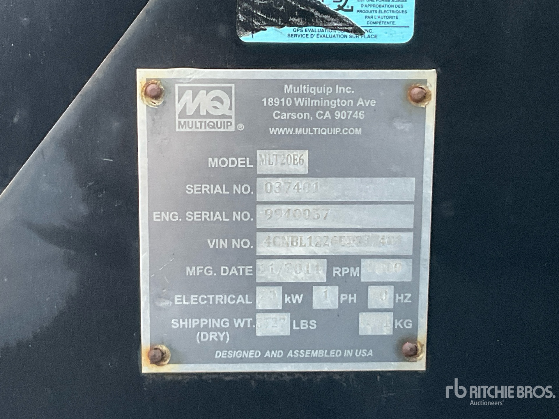 General Appearance with Seriennummer / FIN