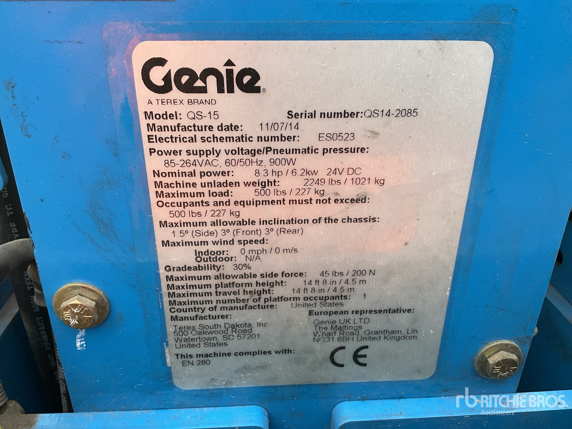 General Appearance with Numero seriale/numero d’identificazione del veicolo (VIN)