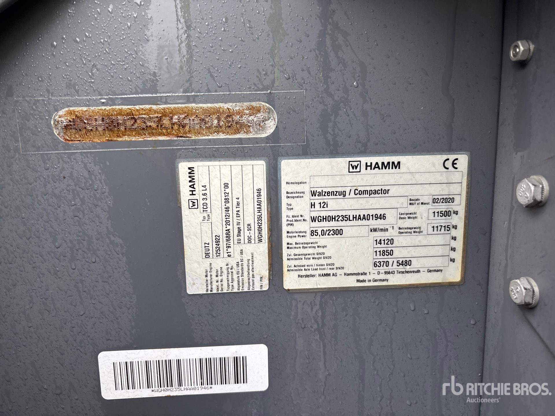 General Appearance with Numéro de série/Numéro d'identification du véhicule automobile