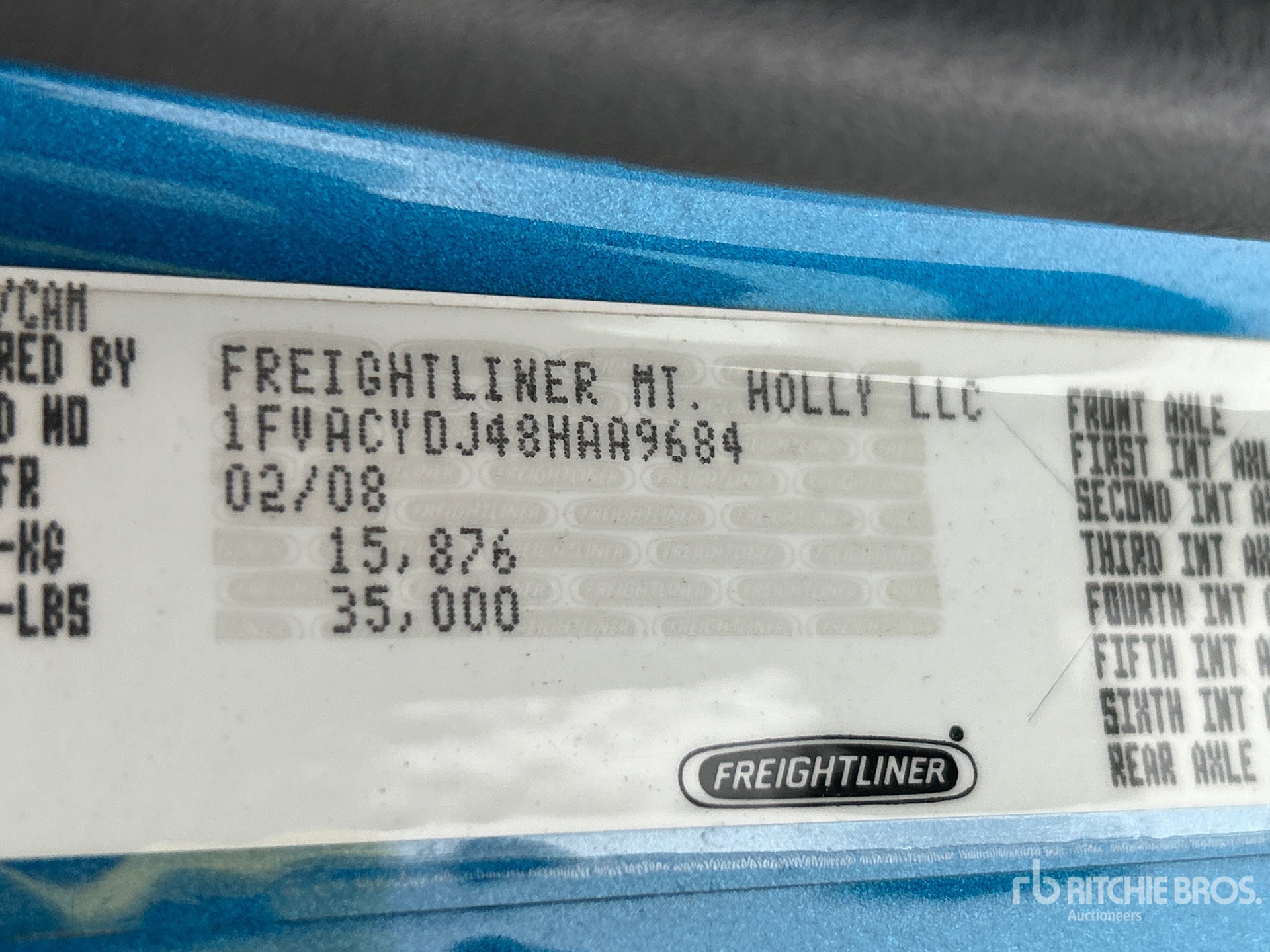 General Appearance with Numero seriale/numero d’identificazione del veicolo (VIN)