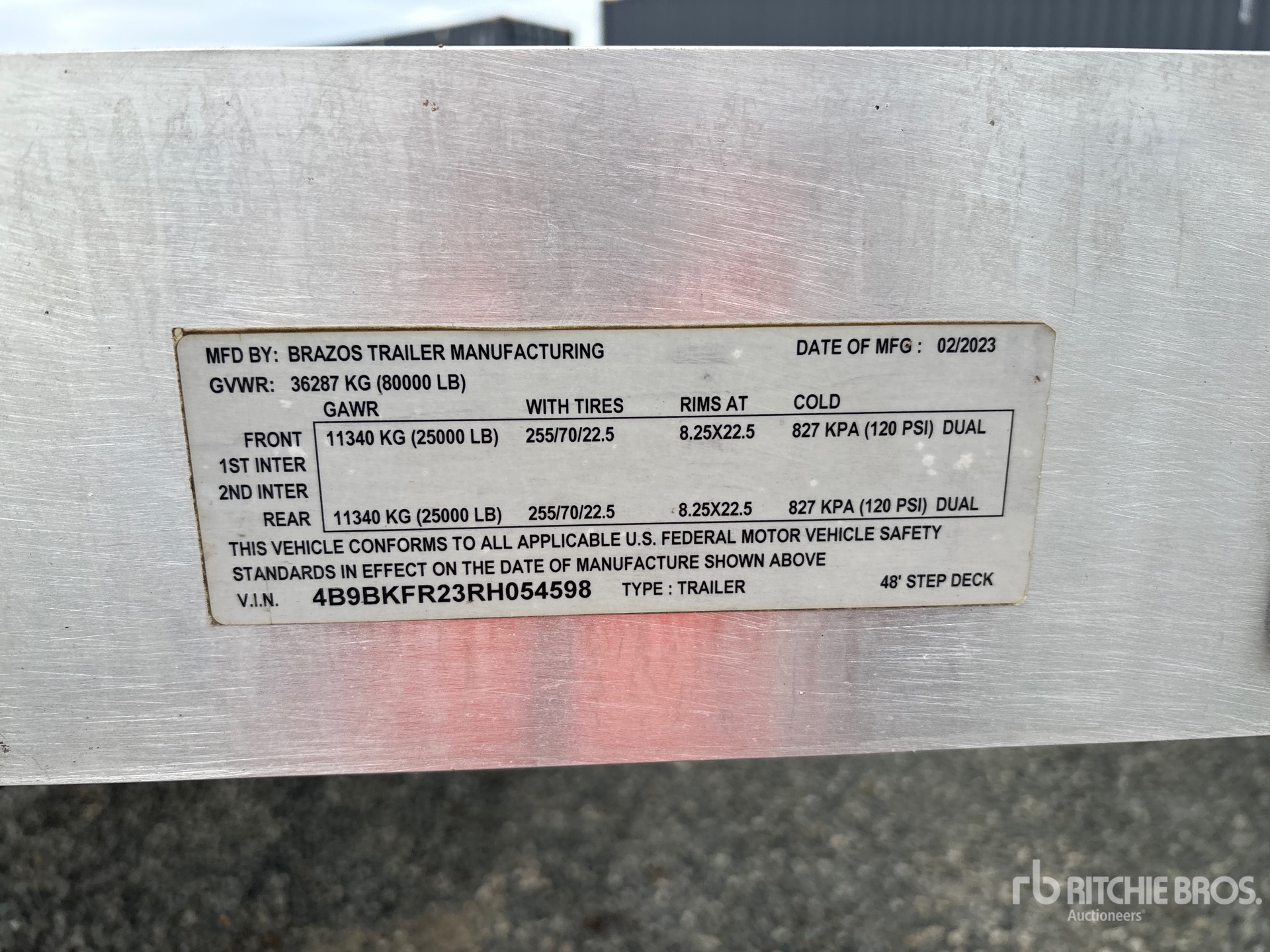 General Appearance with N.º de serie/VIN