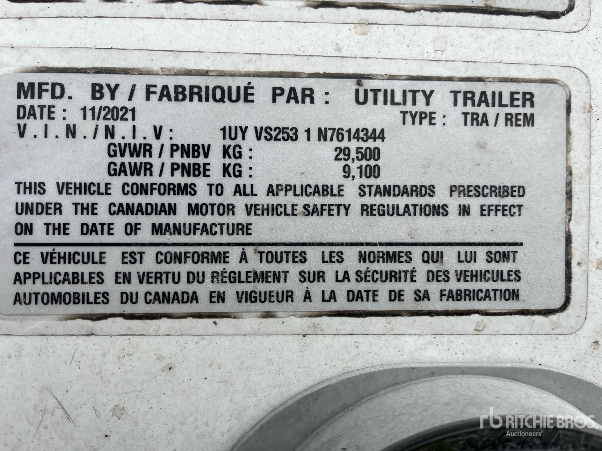 General Appearance with Numéro de série/Numéro d'identification du véhicule automobile