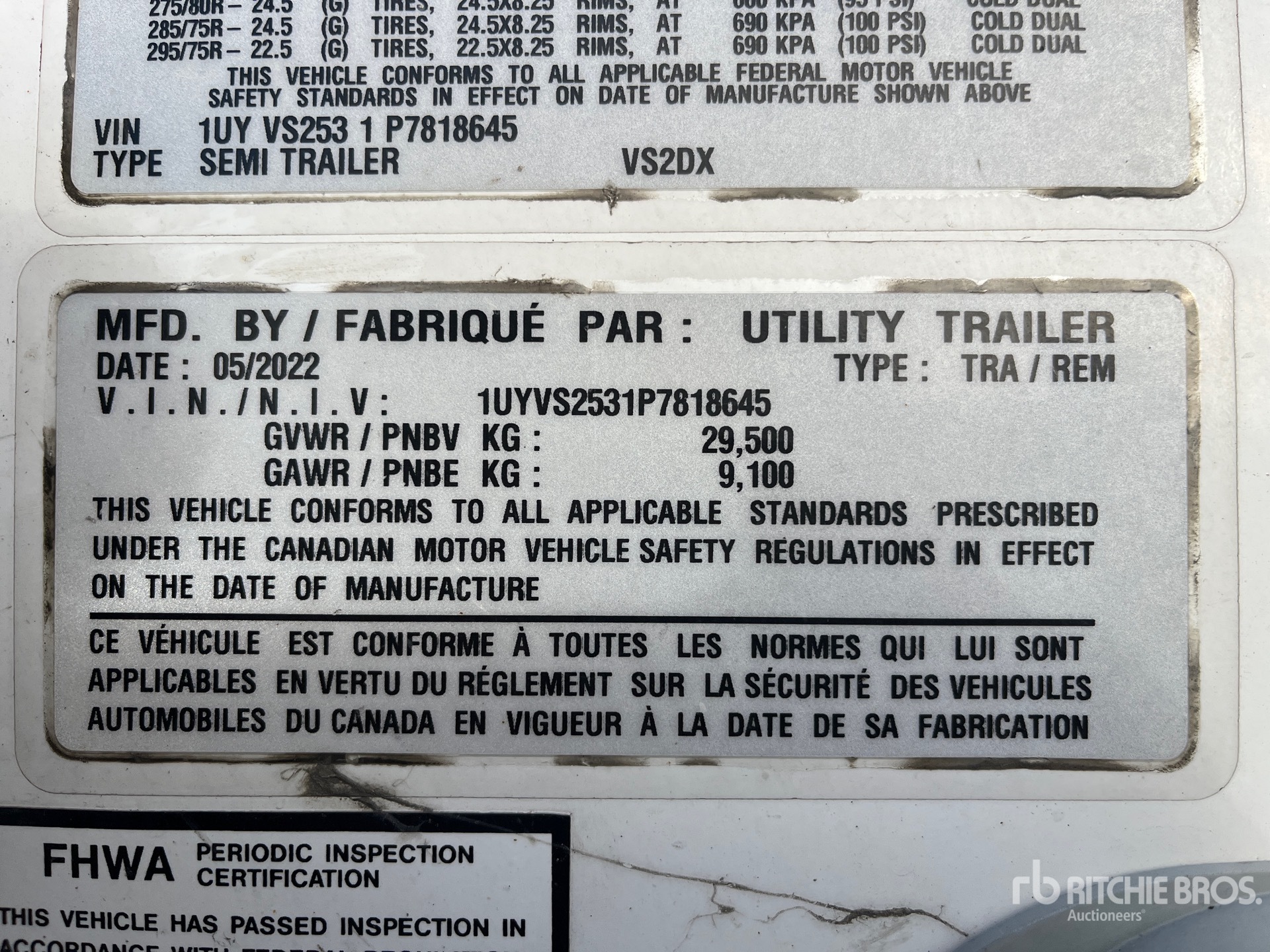 General Appearance with Seriennummer / FIN