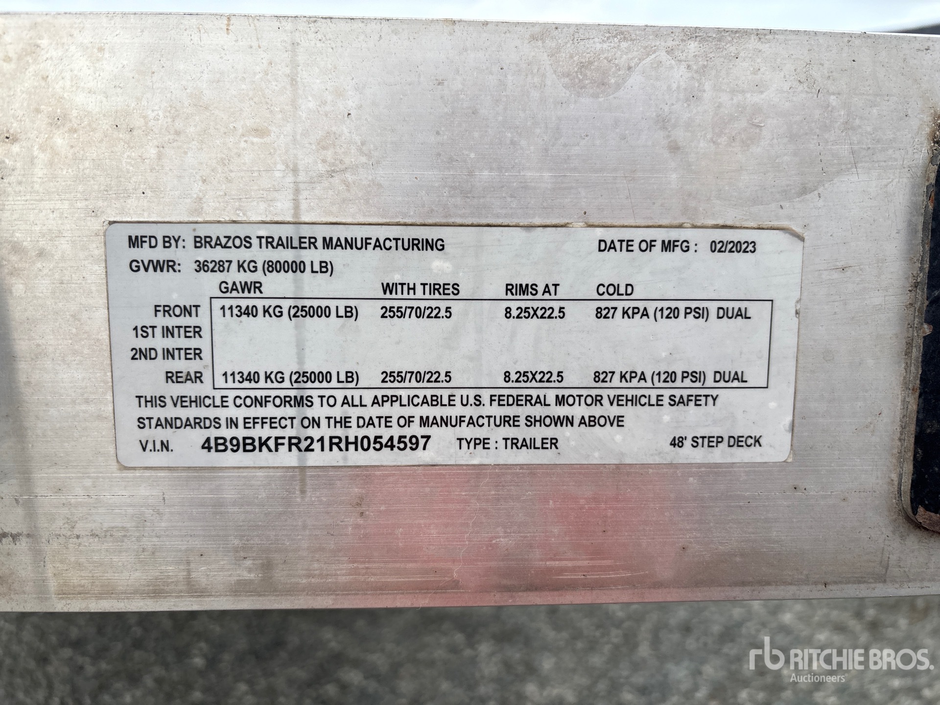 General Appearance with N.º de serie/VIN