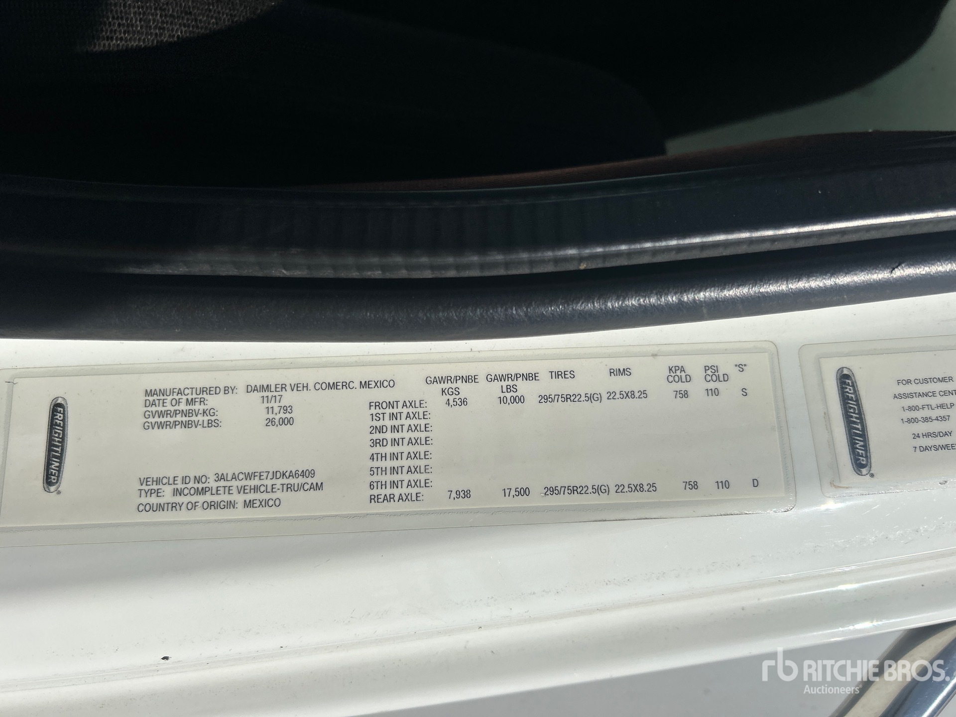 General Appearance with Numero seriale/numero d’identificazione del veicolo (VIN)