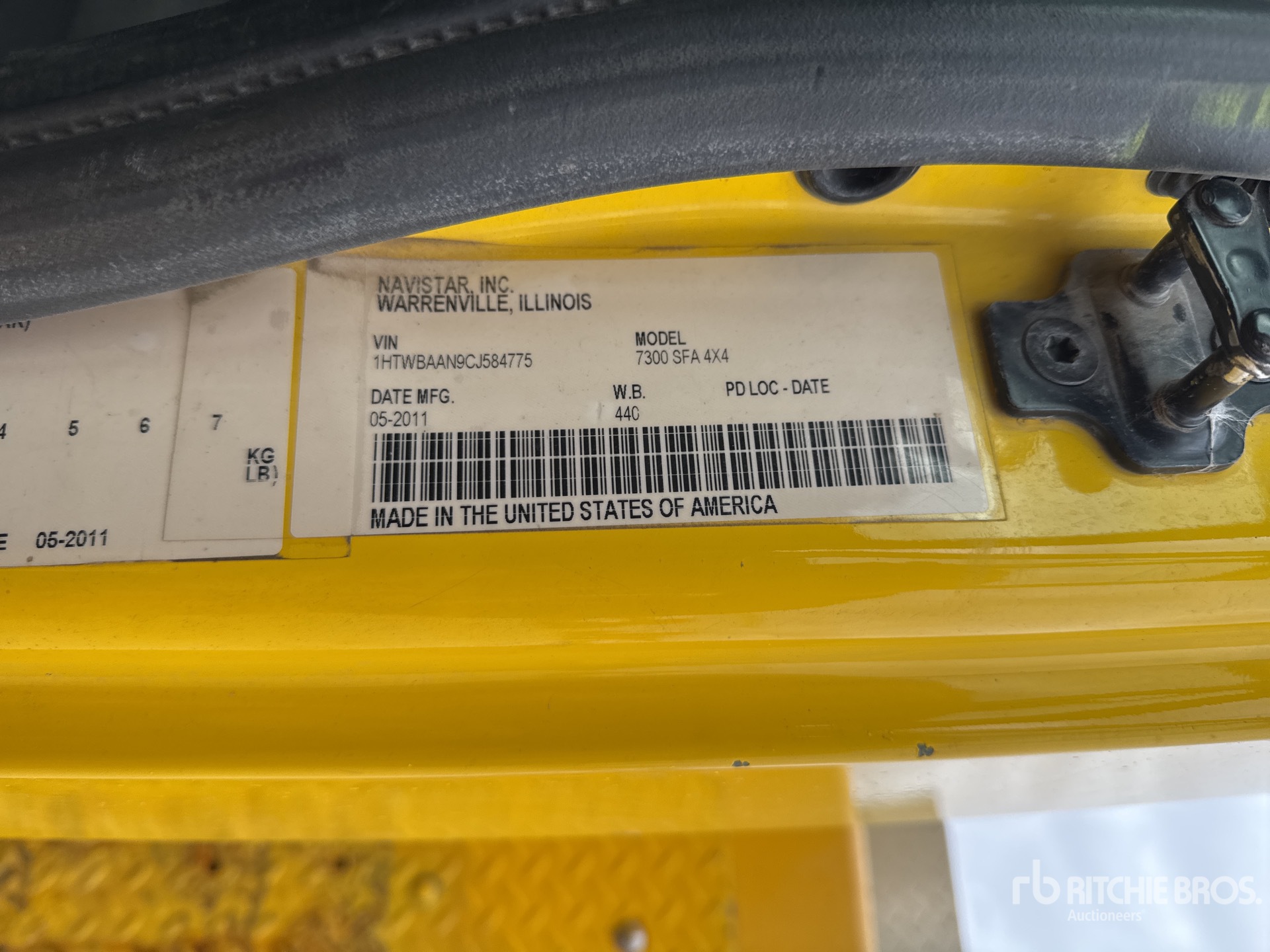 General Appearance with N.º de serie/VIN