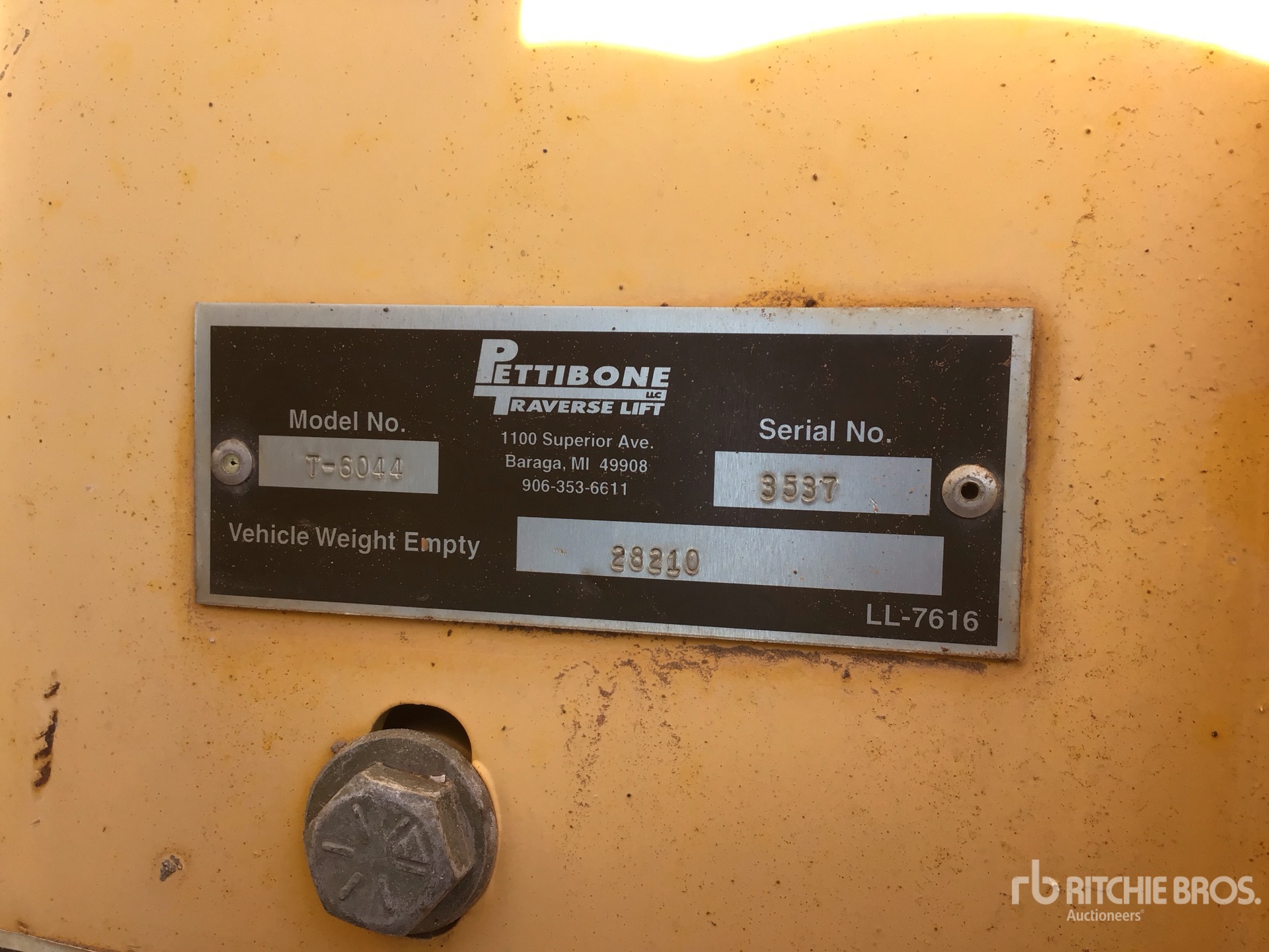 General Appearance with N.º de serie/VIN