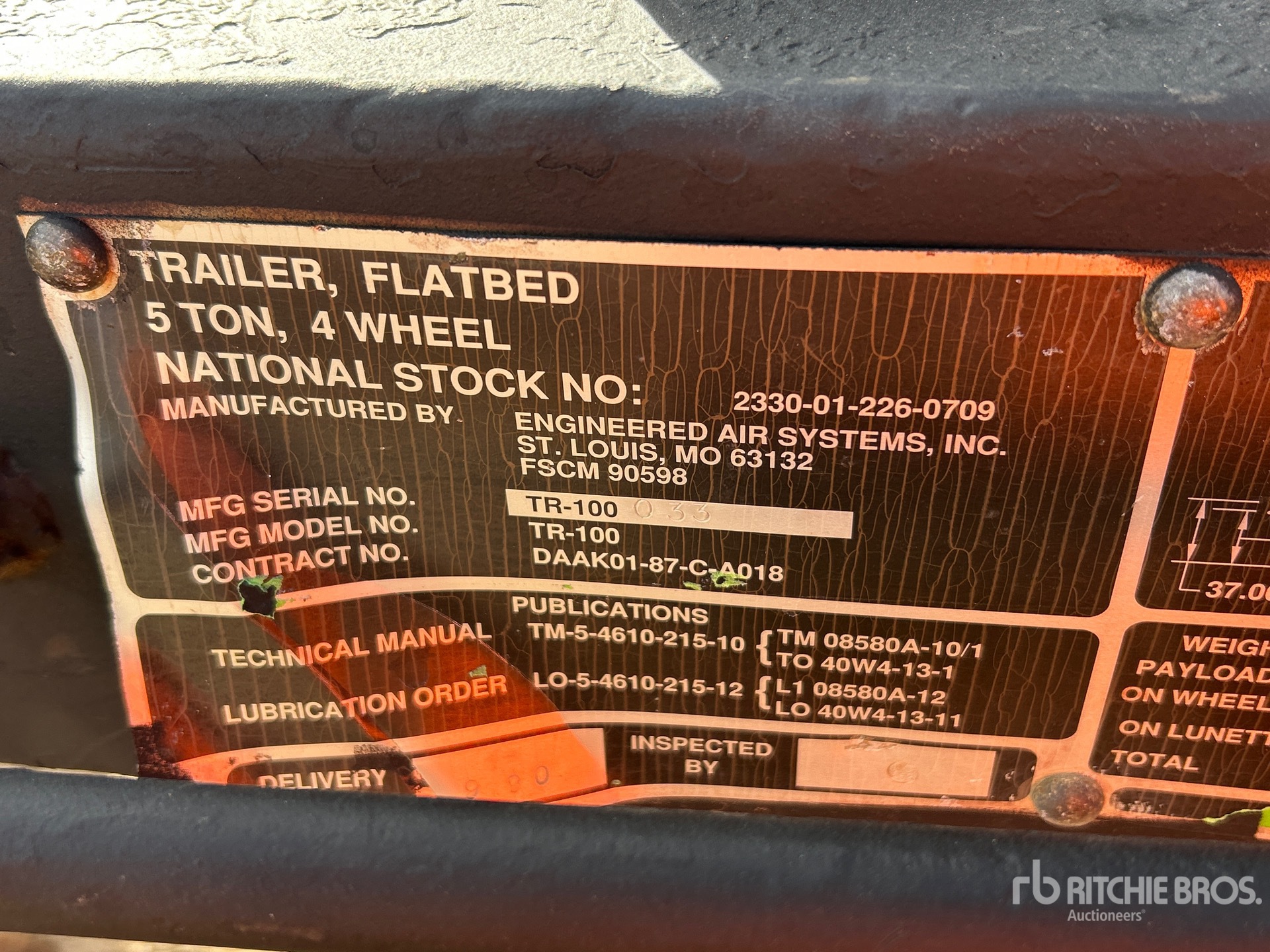 General Appearance with N.º de serie/VIN