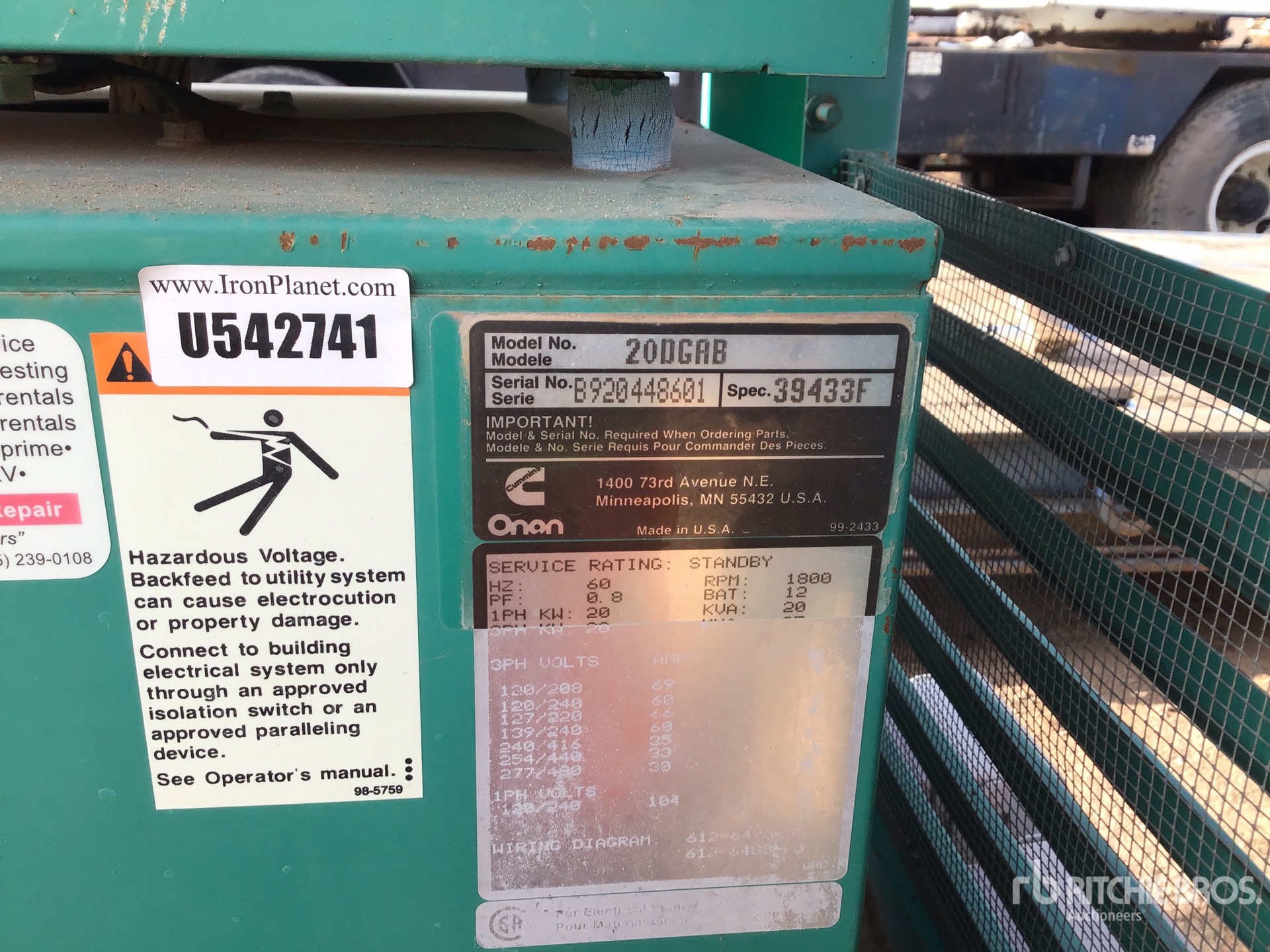 General Appearance with Seriennummer / FIN