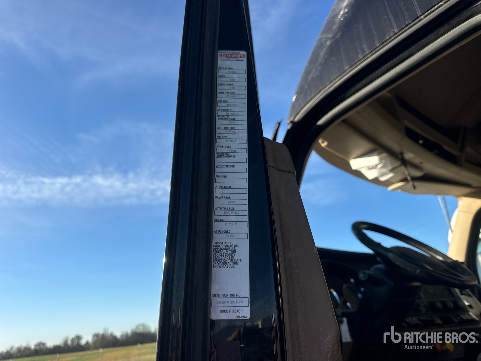 General Appearance with N.º de serie/VIN