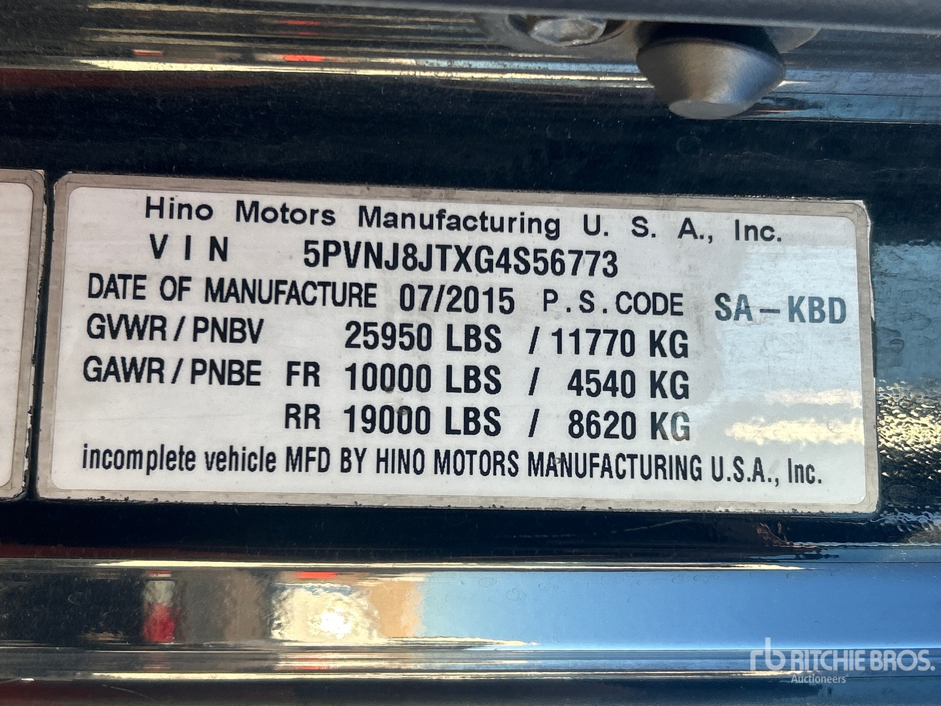 General Appearance with Seriennummer / FIN