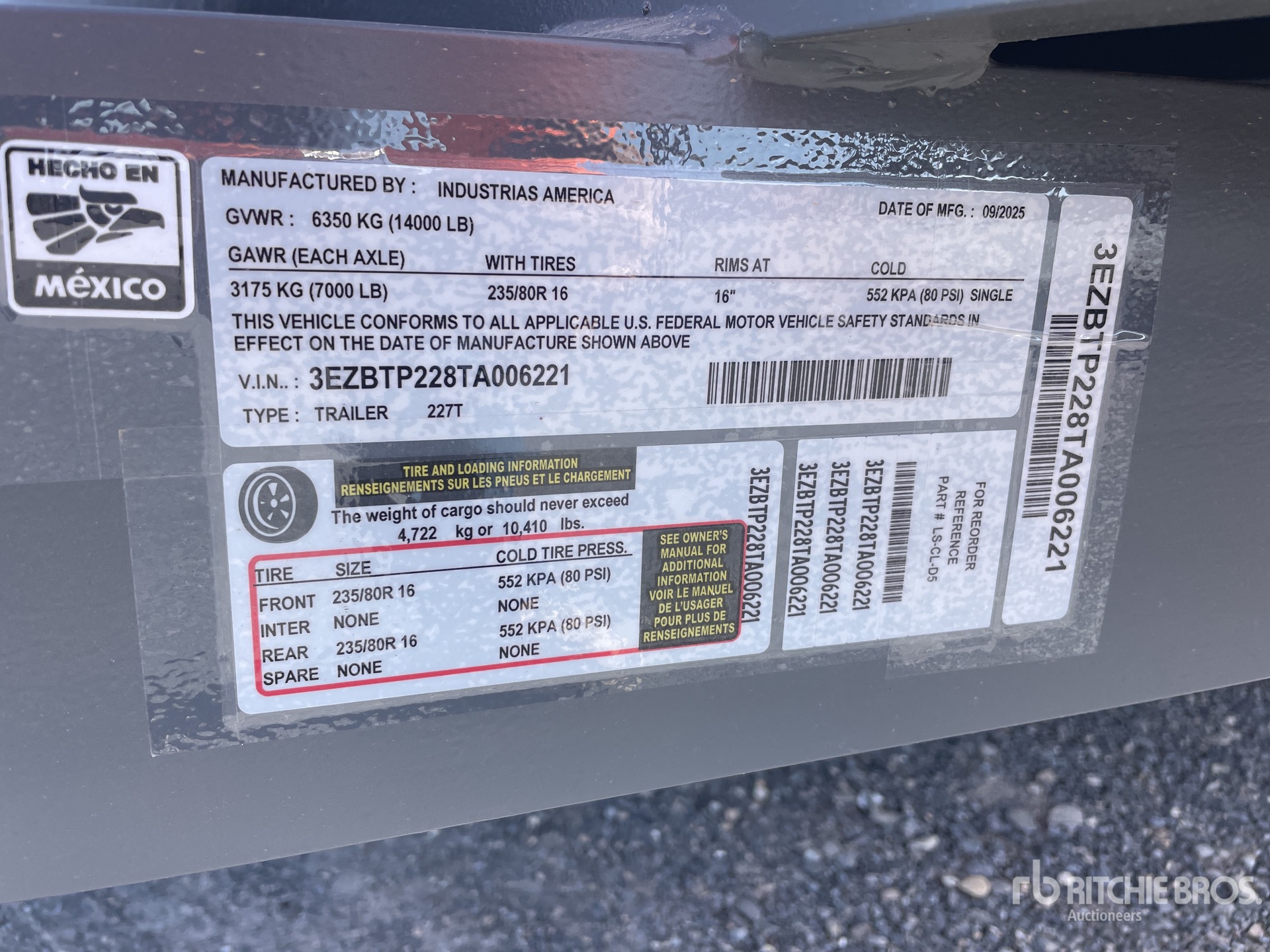 General Appearance with Seriennummer / FIN