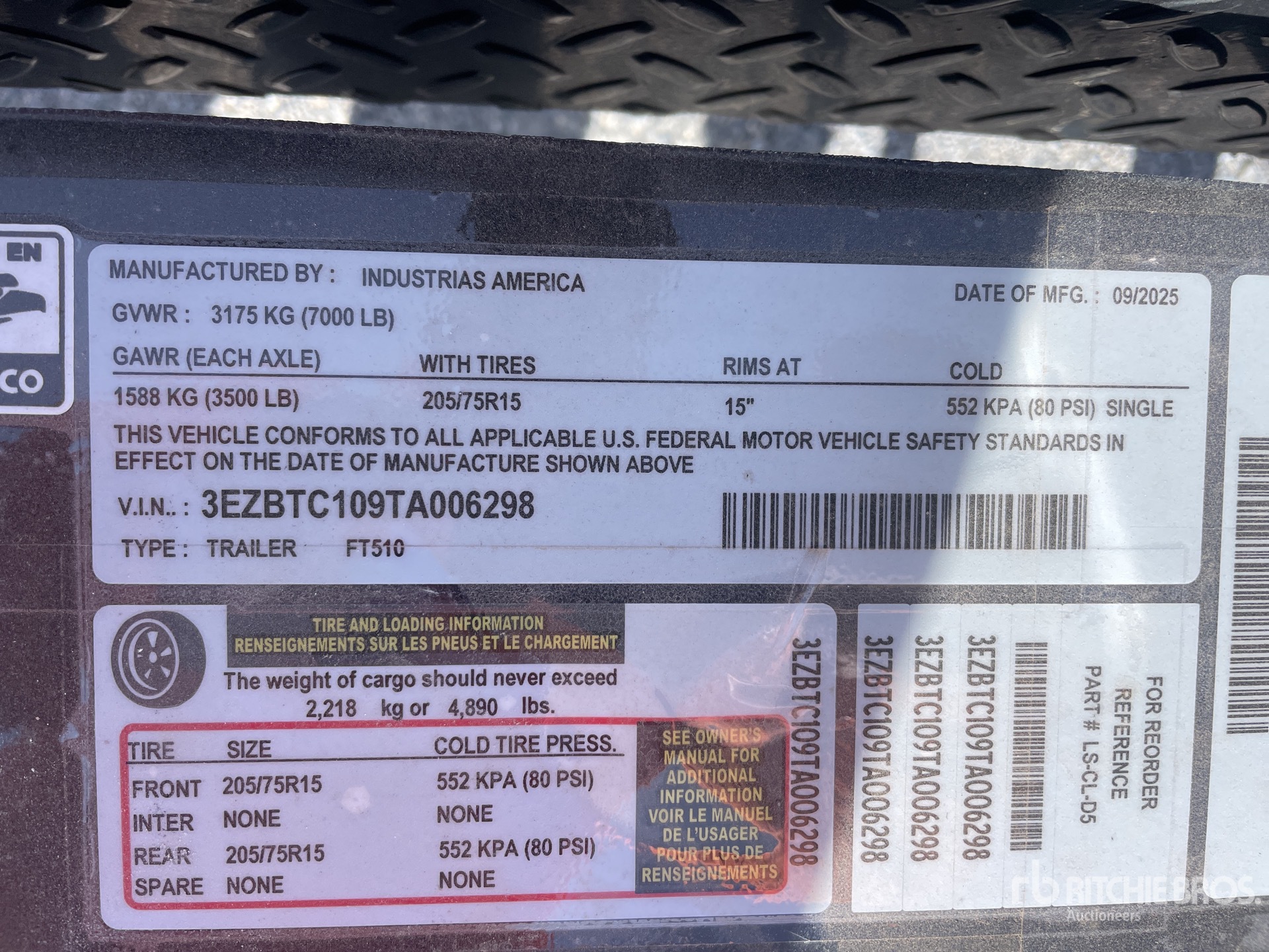 General Appearance with Seriennummer / FIN