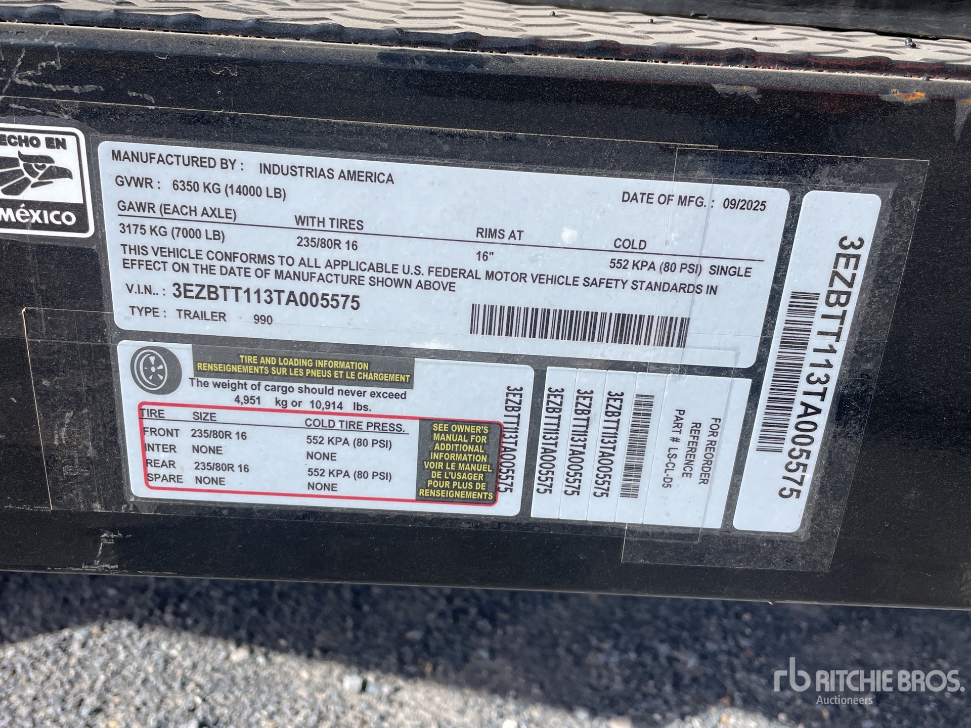 General Appearance with Seriennummer / FIN