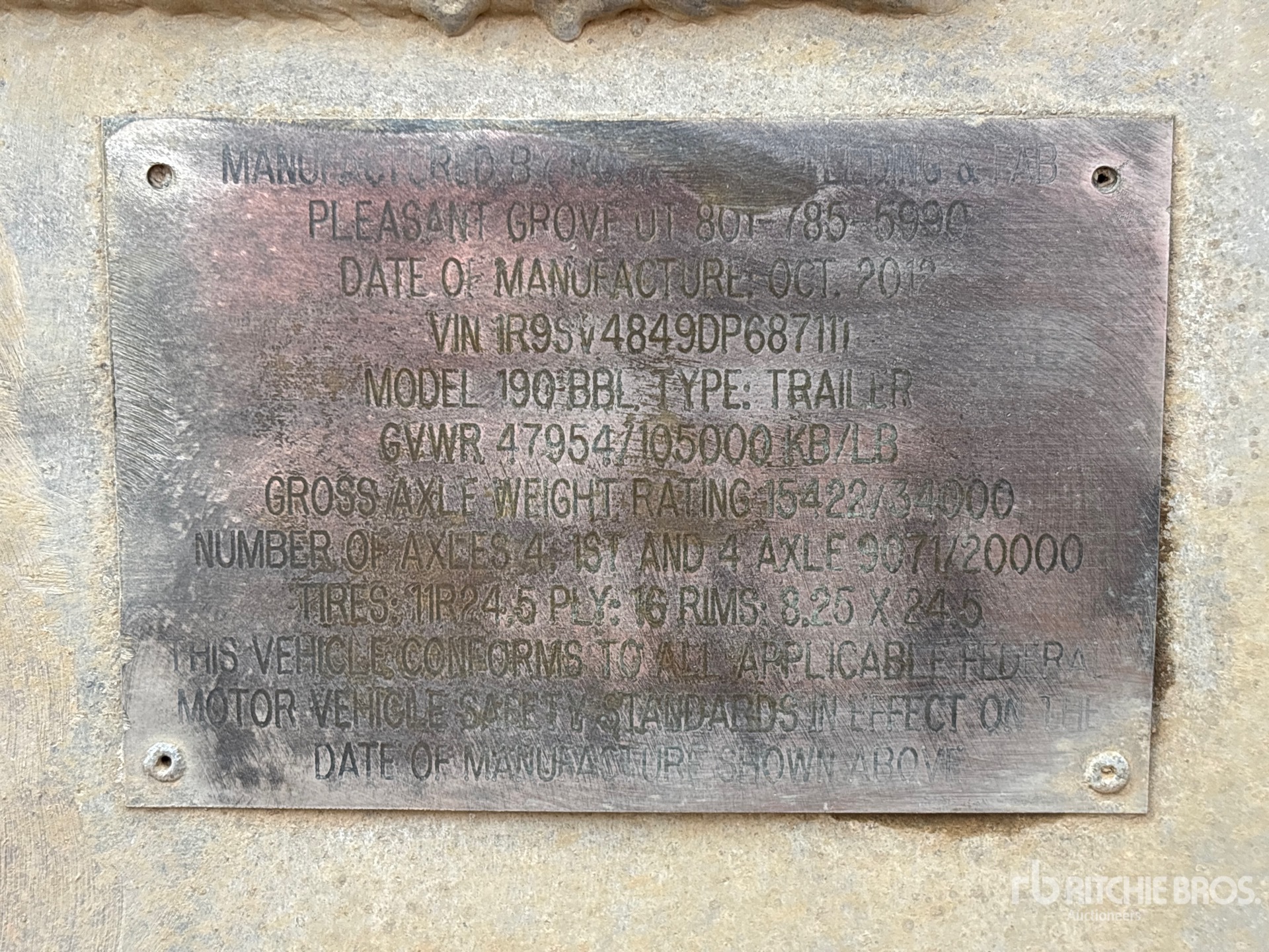 General Appearance with N.º de serie/VIN