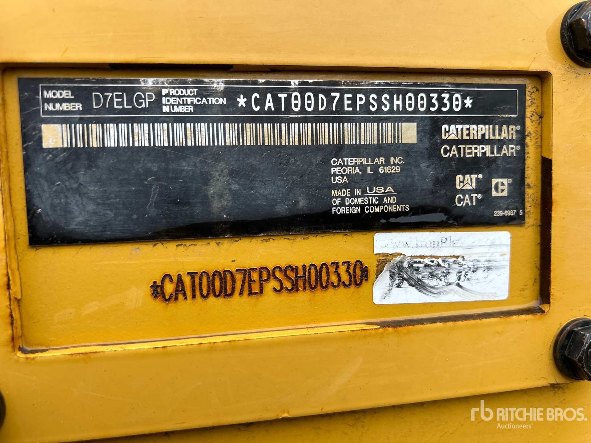 General Appearance with N.º de serie/VIN