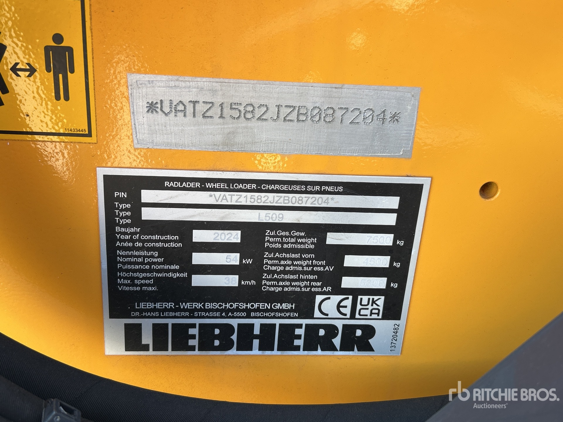 General Appearance with N.º de serie/VIN