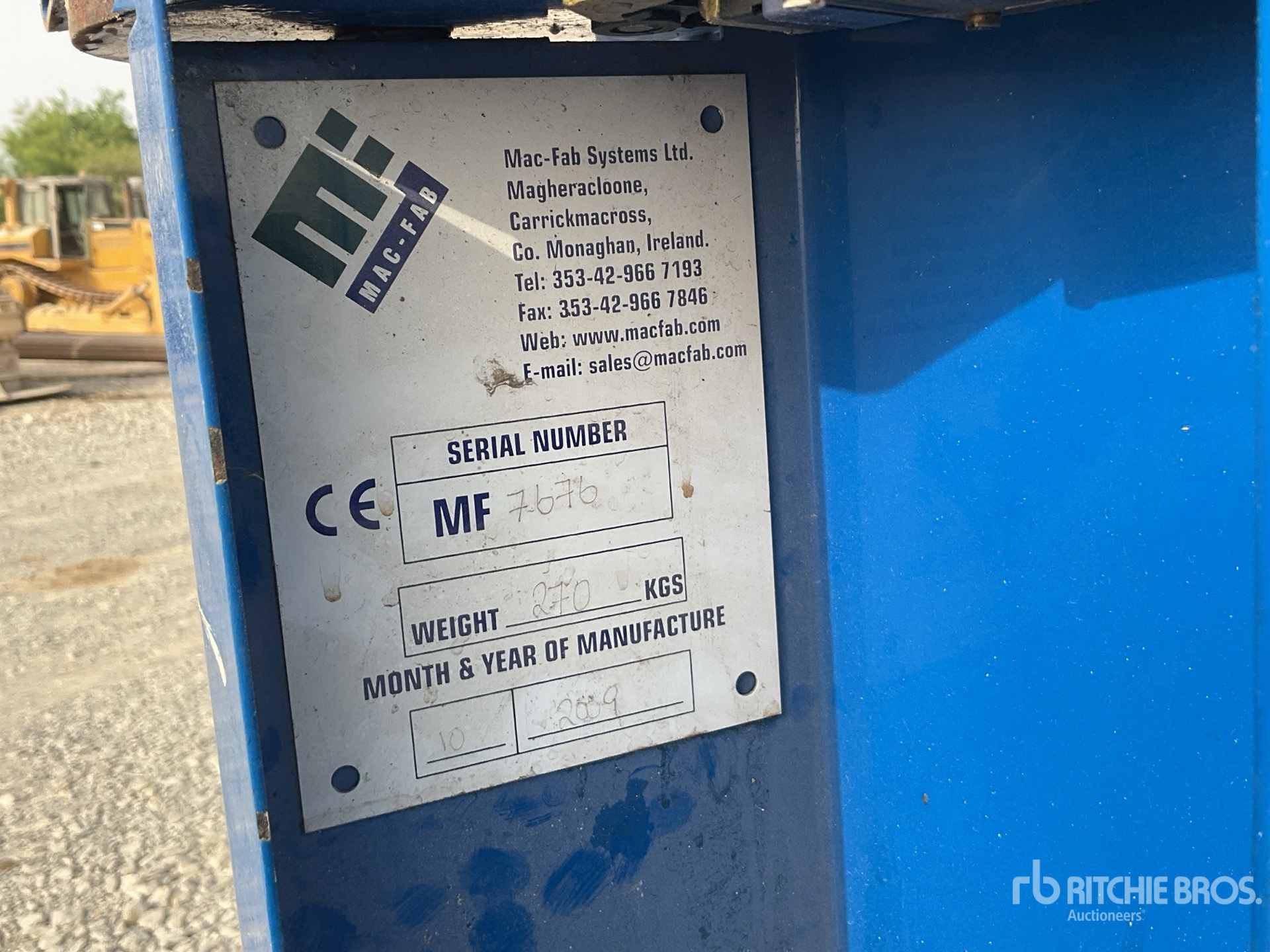 General Appearance with N.º de serie/VIN