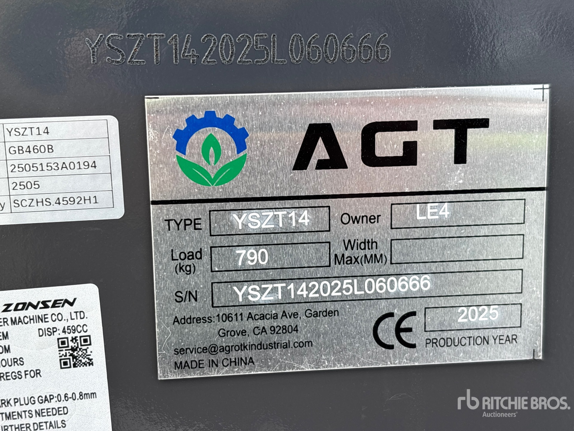 General Appearance with Numero seriale/numero d’identificazione del veicolo (VIN)