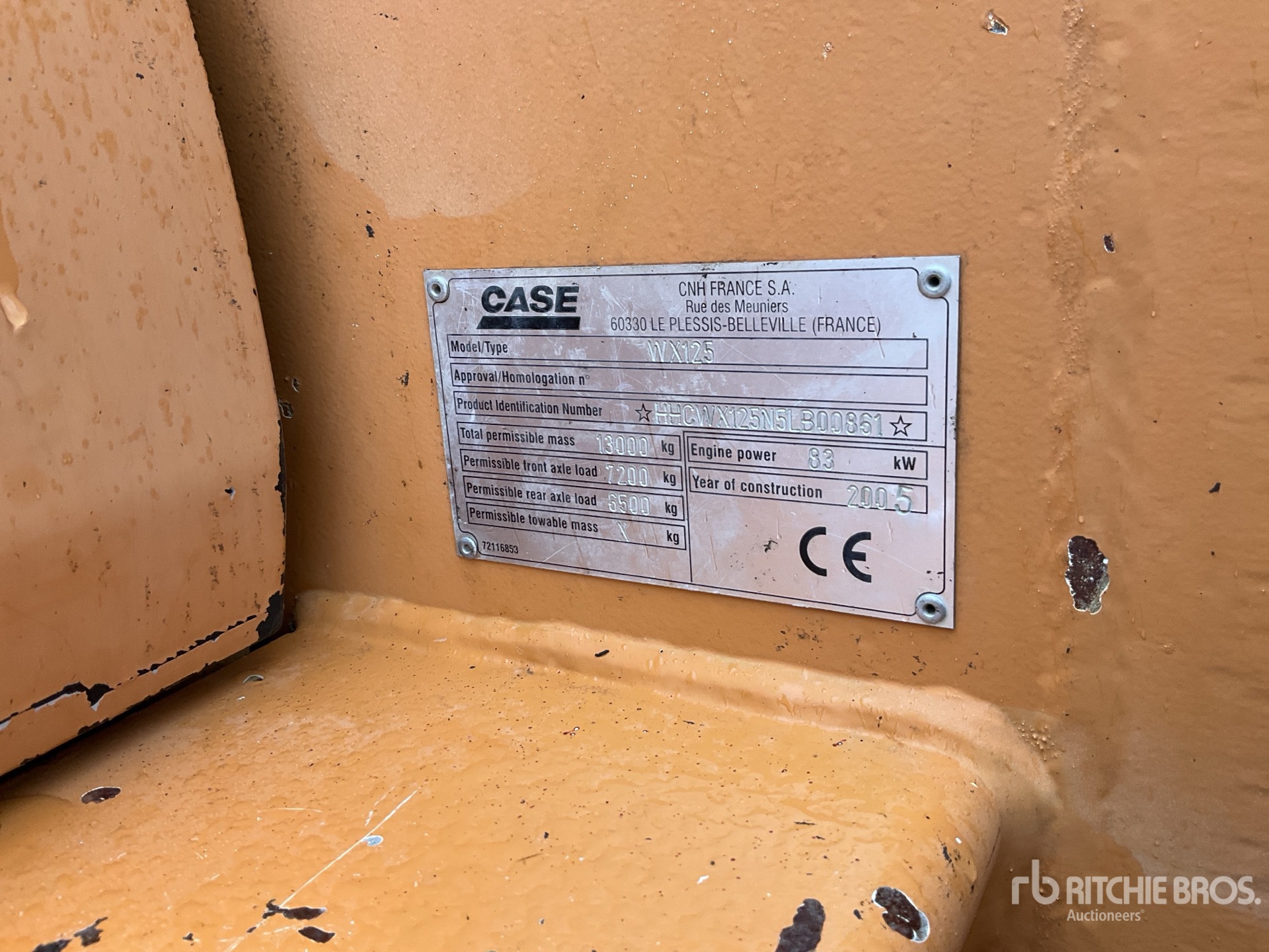 General Appearance with N.º de serie/VIN