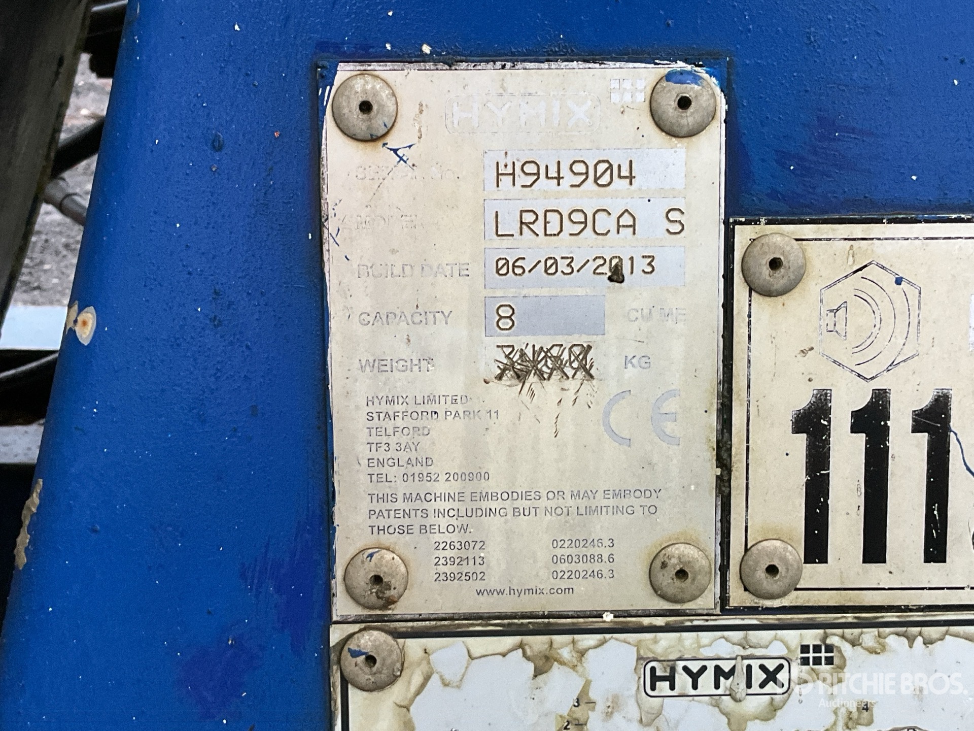 General Appearance with N.º de serie/VIN