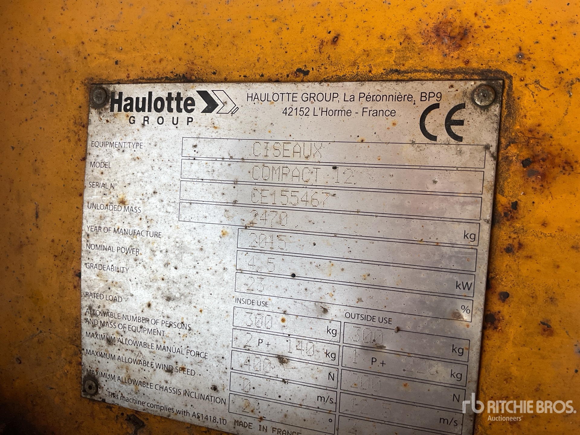 General Appearance with Numero seriale/numero d’identificazione del veicolo (VIN)