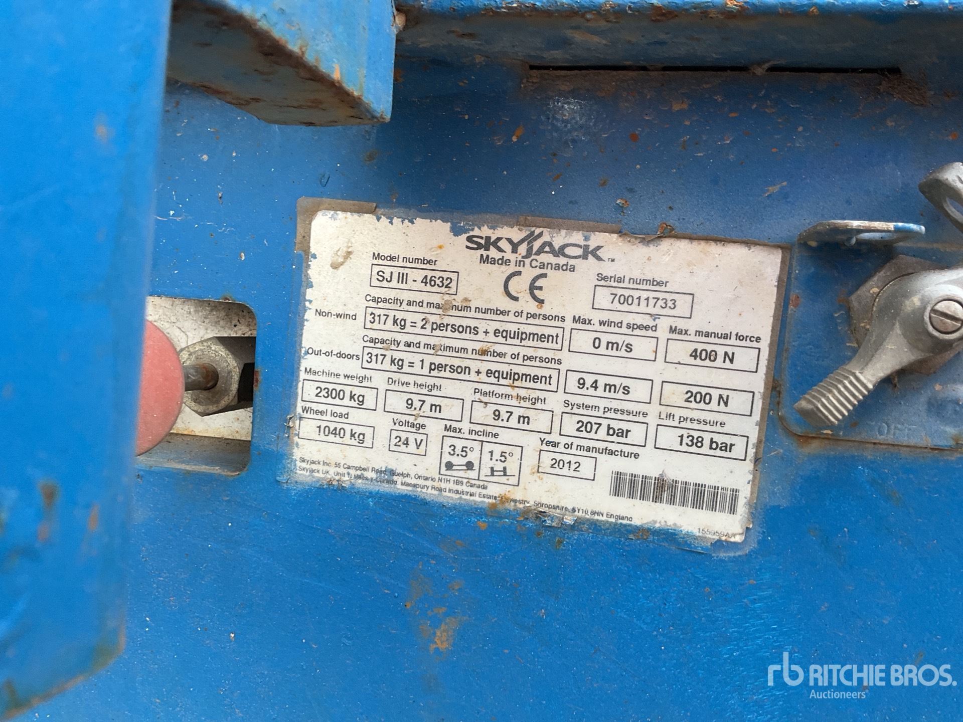 General Appearance with Numero seriale/numero d’identificazione del veicolo (VIN)