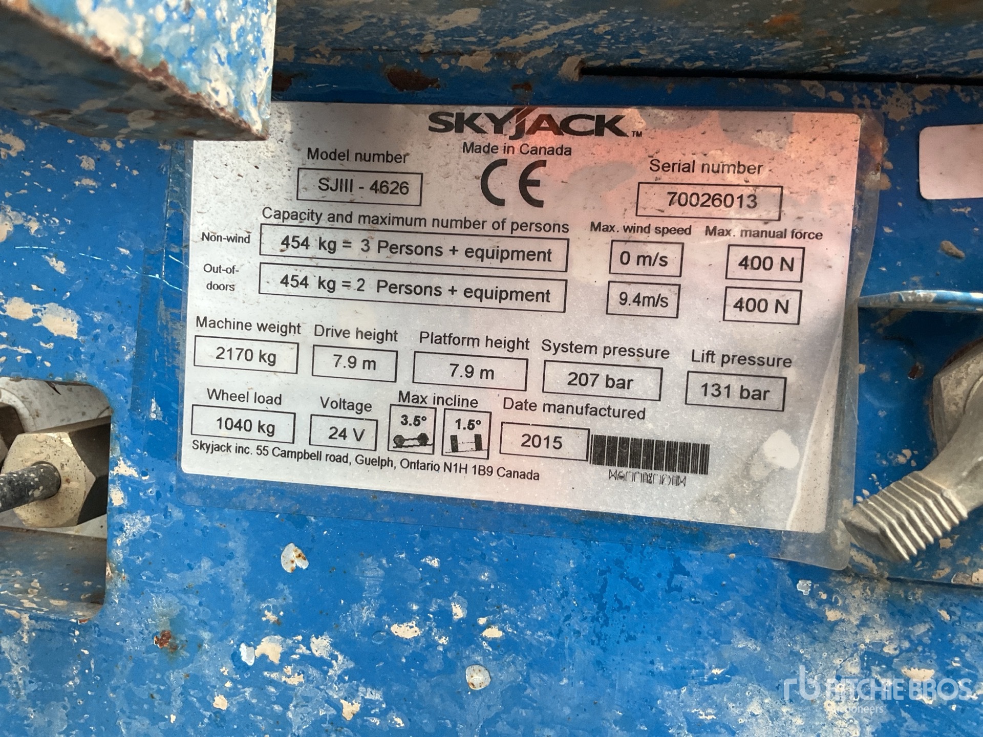 General Appearance with Numero seriale/numero d’identificazione del veicolo (VIN)