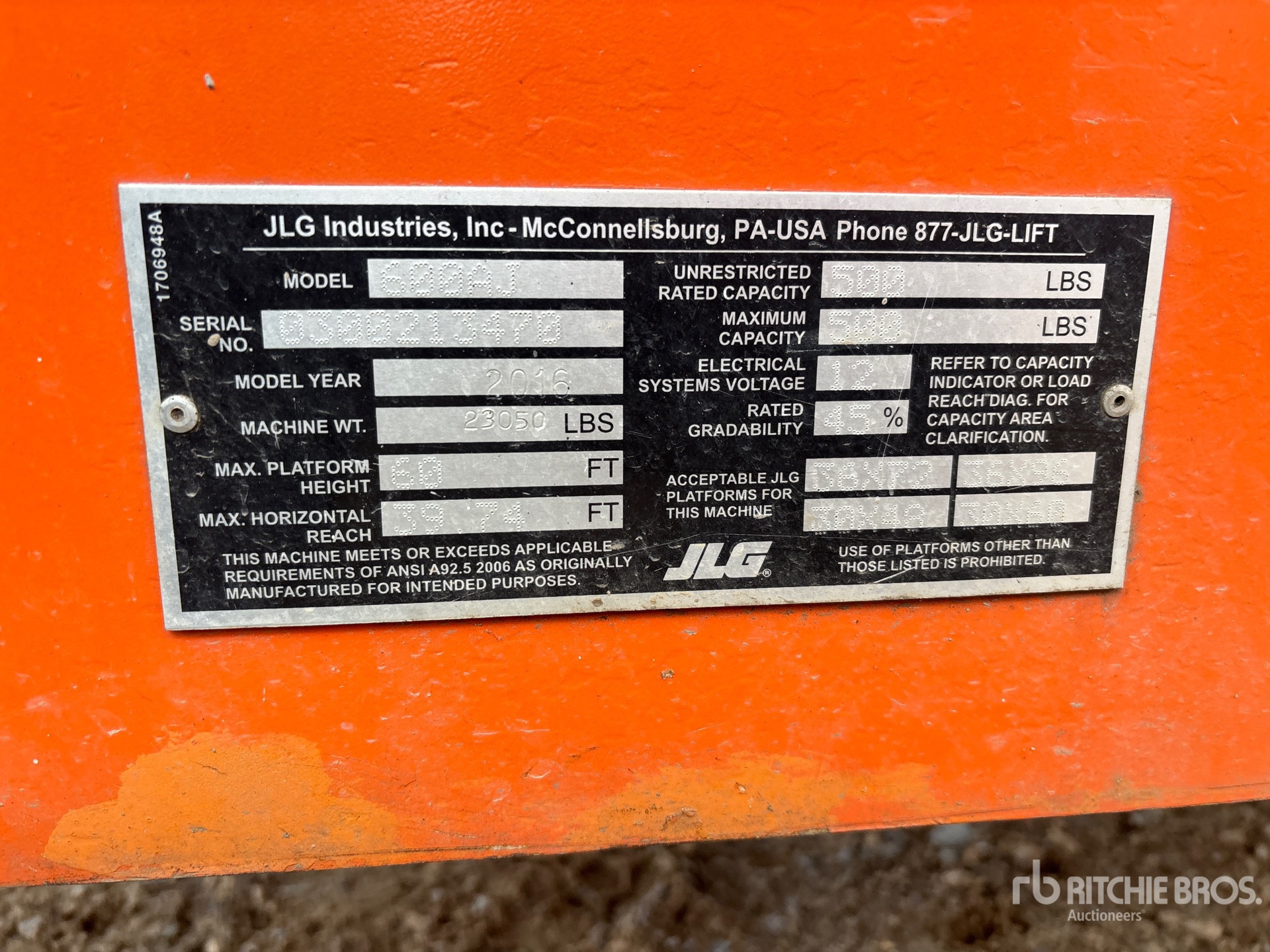 General Appearance with N.º de serie/VIN