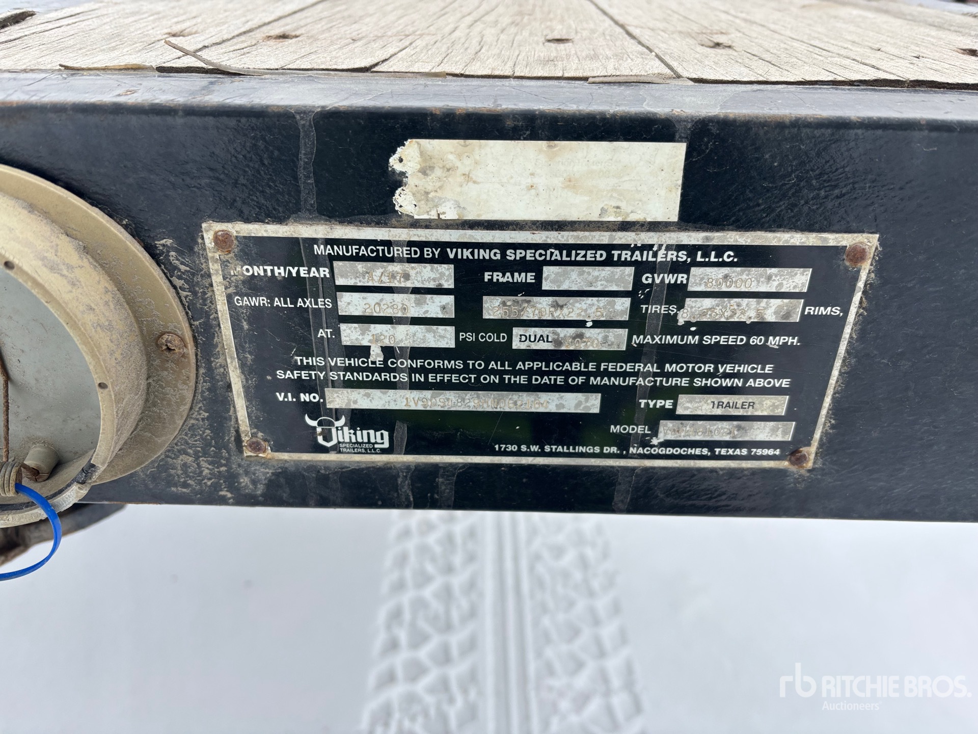 General Appearance with N.º de serie/VIN