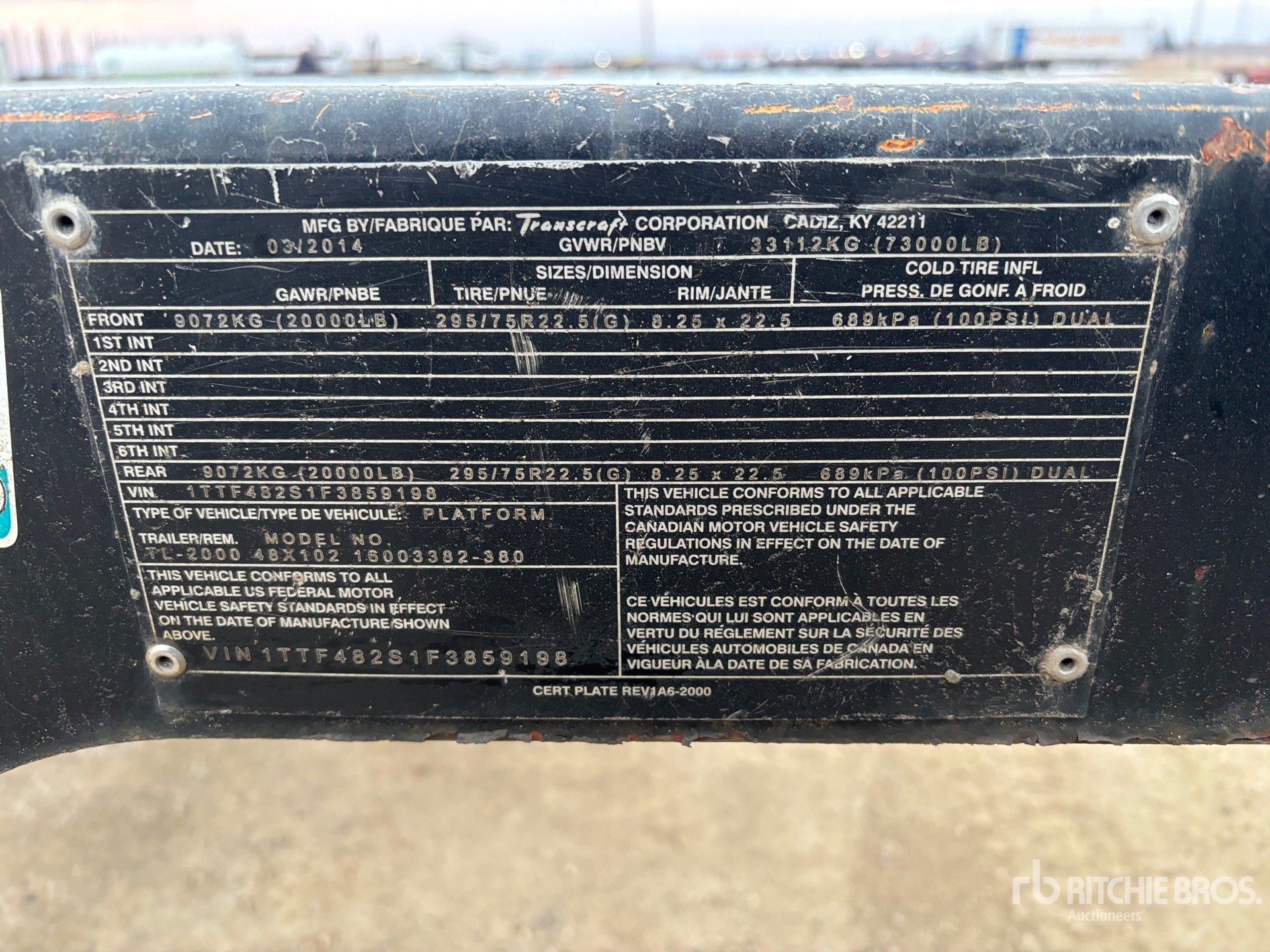 General Appearance with N.º de serie/VIN